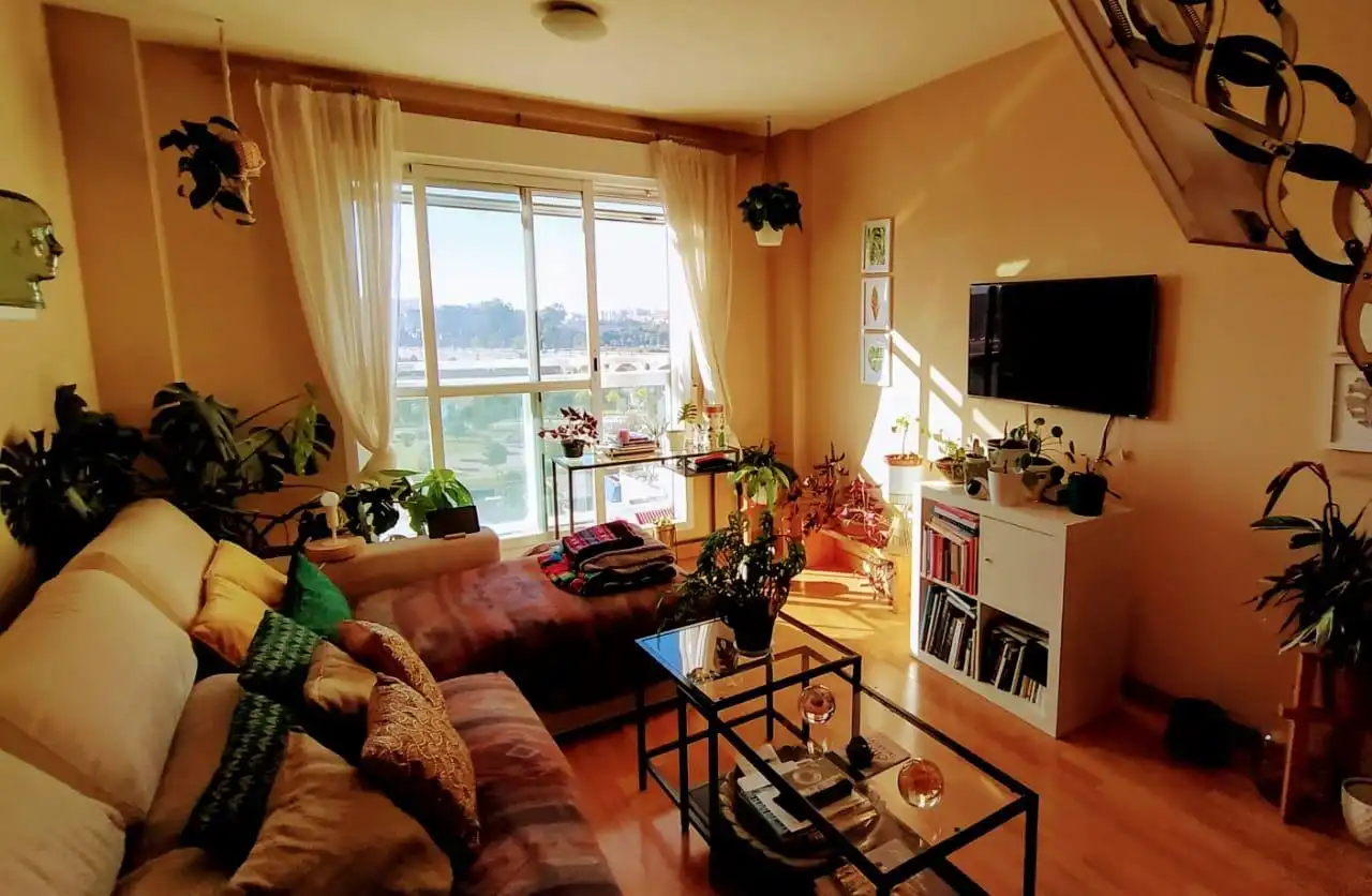 Wohnzimmer von Wohnung zur Miete in Badajoz mit Klimaanlage, Terrasse und Abstellraum