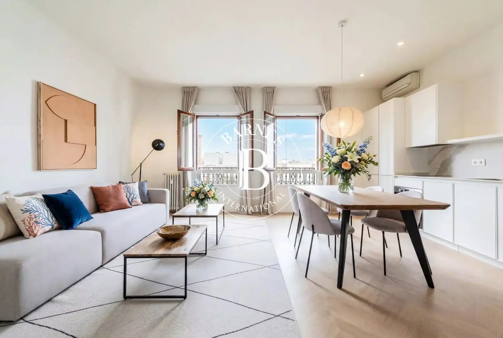 Wohnzimmer von Wohnung zur Miete in Madrid mit Klimaanlage, Heizung und Möbliert