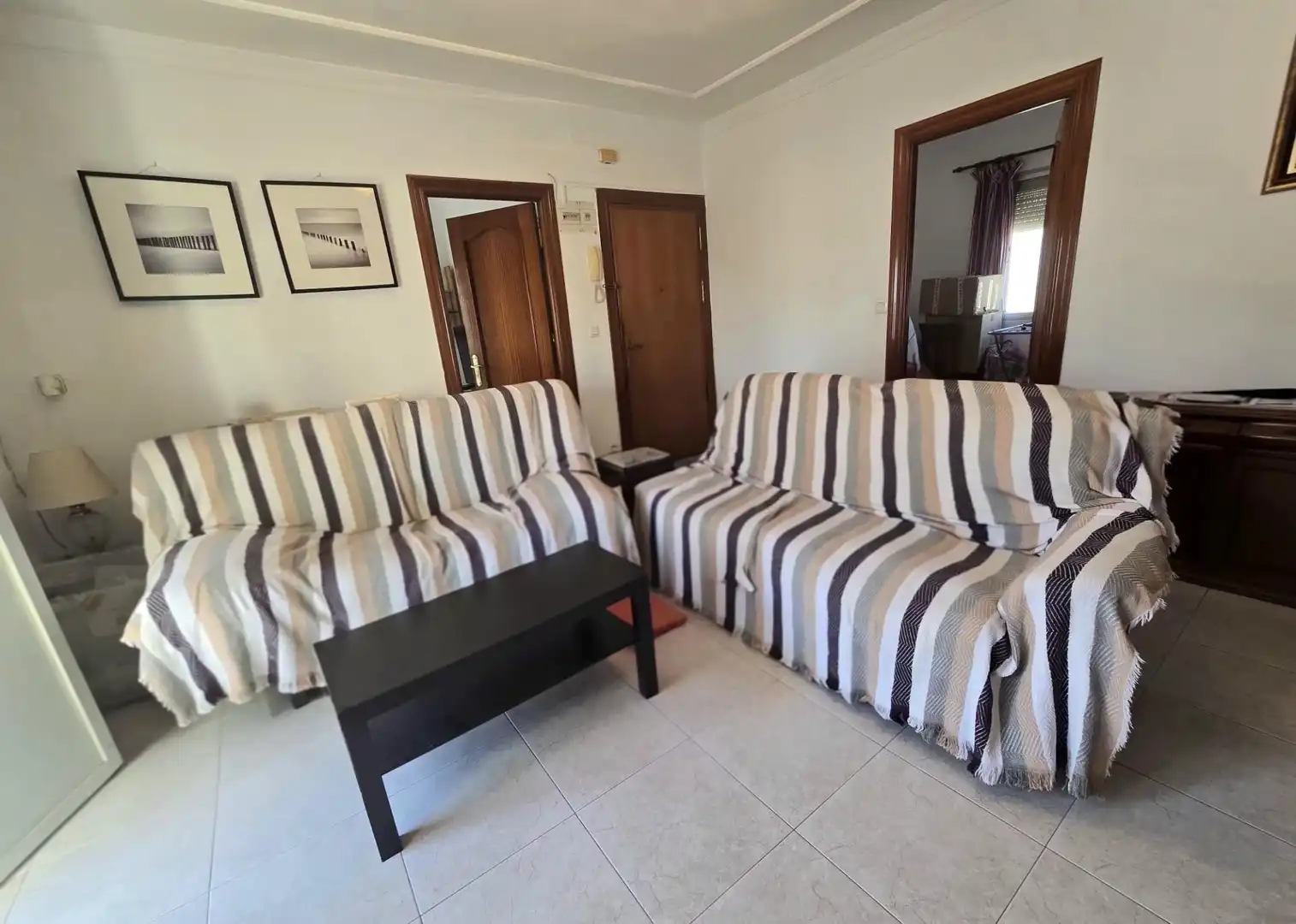 Living room of Flat for sale in Málaga  with Terrace, Storage room and Furnished