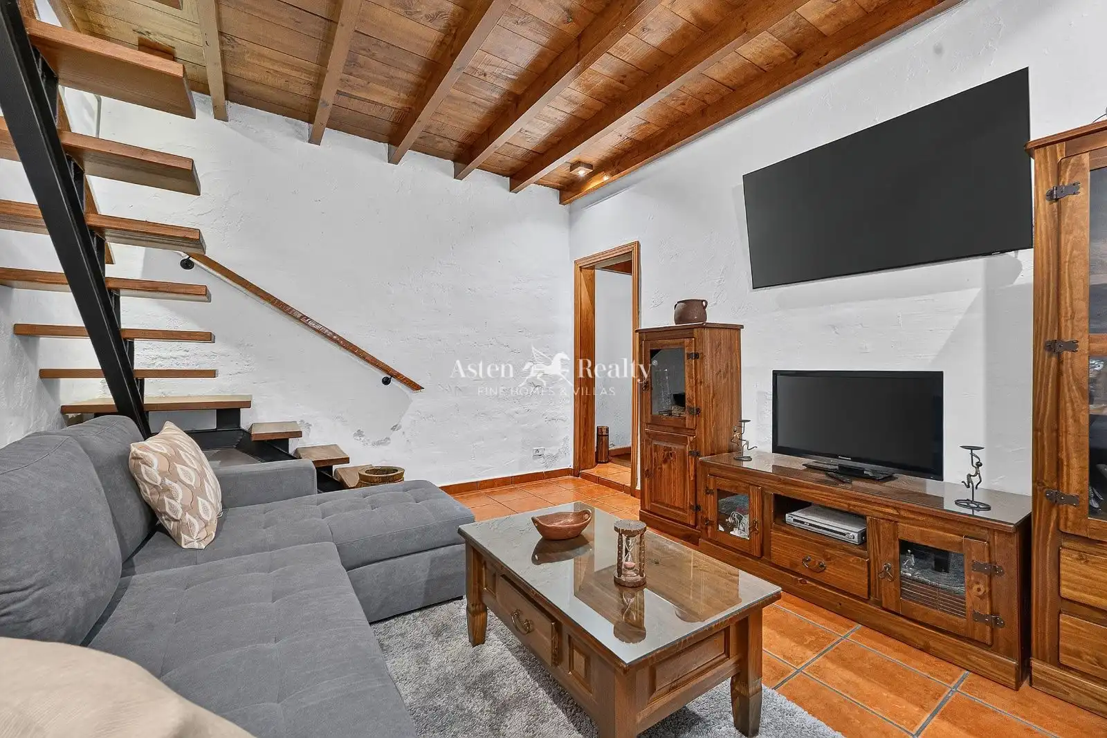 Living room of Houses for sale in Guía de Isora  with Air Conditioner, Private garden and Terrace