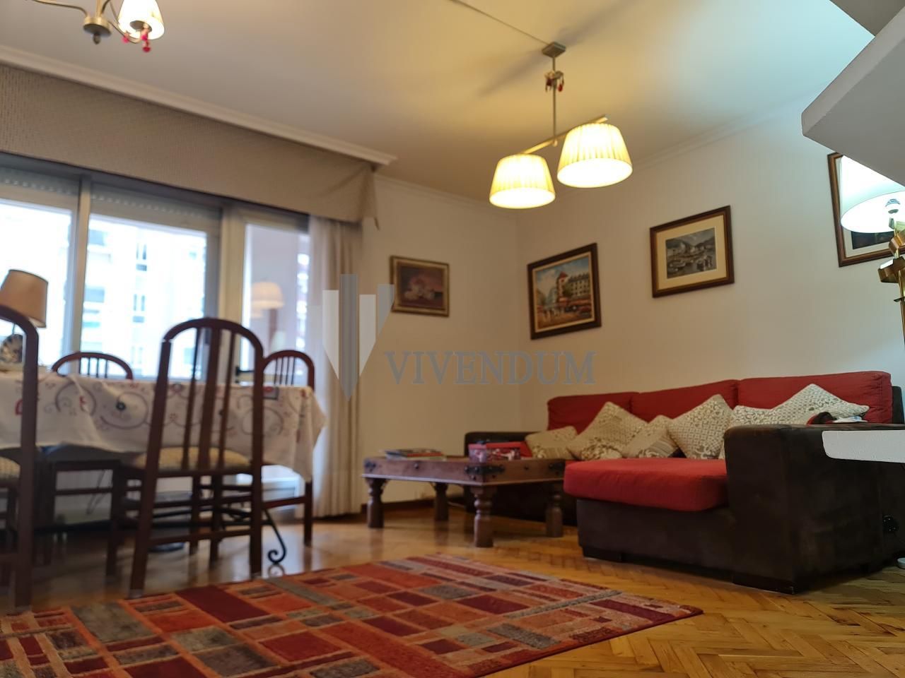 Living room of Flat for sale in Vigo   with Heating, Parquet flooring and Storage room