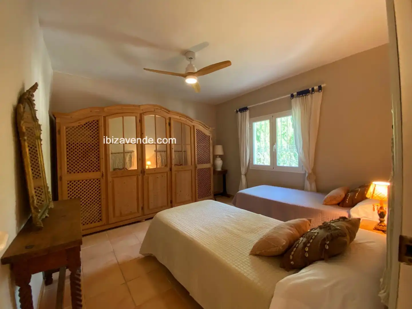 Dormitori de Casa o xalet de lloguer en Sant Josep de sa Talaia amb Aire condicionat, Calefacció i Jardí privat