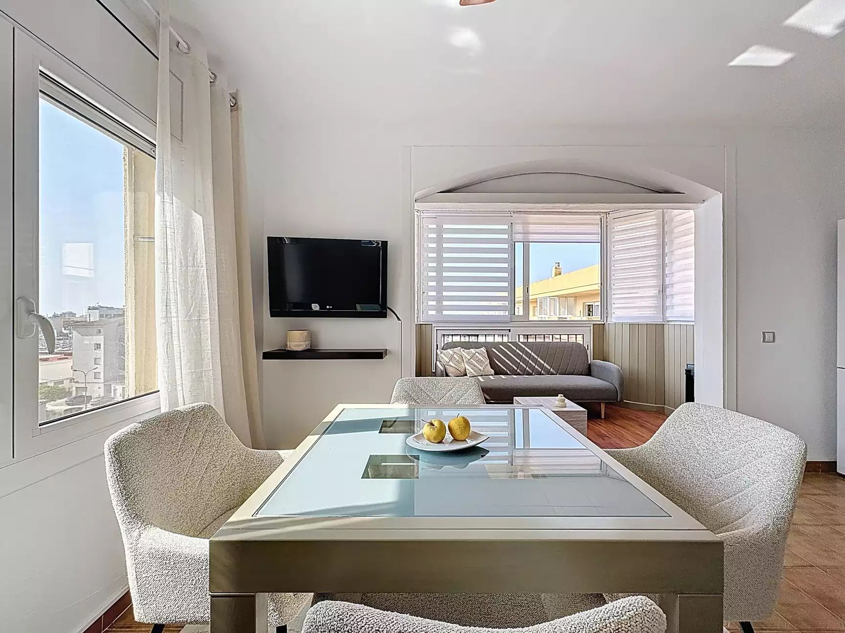 Living room of Flat for sale in Roses  with Heating and Furnished