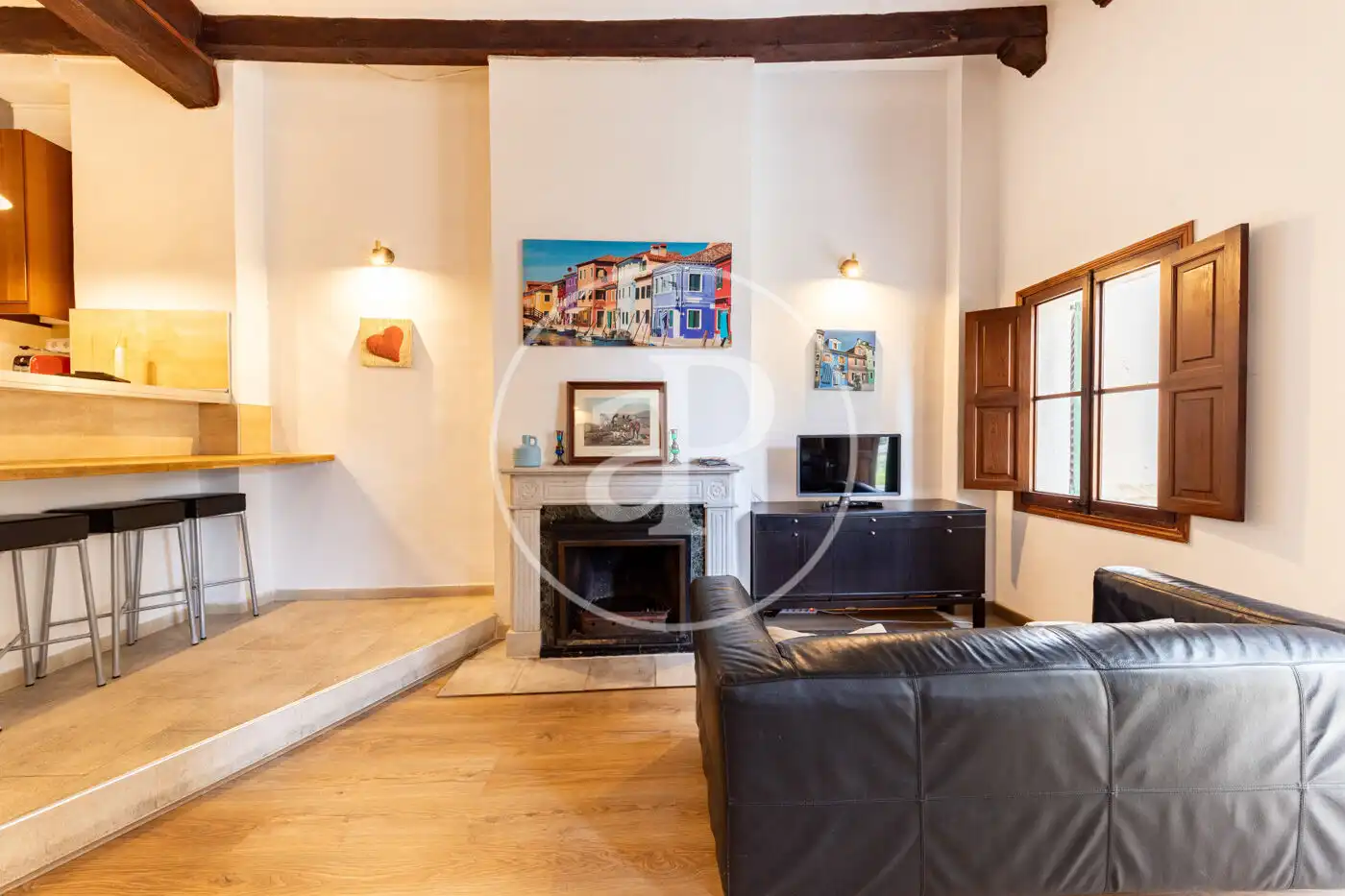 Sala de estar de Piso de alquiler en  Palma de Mallorca con Aire acondicionado y Amueblado