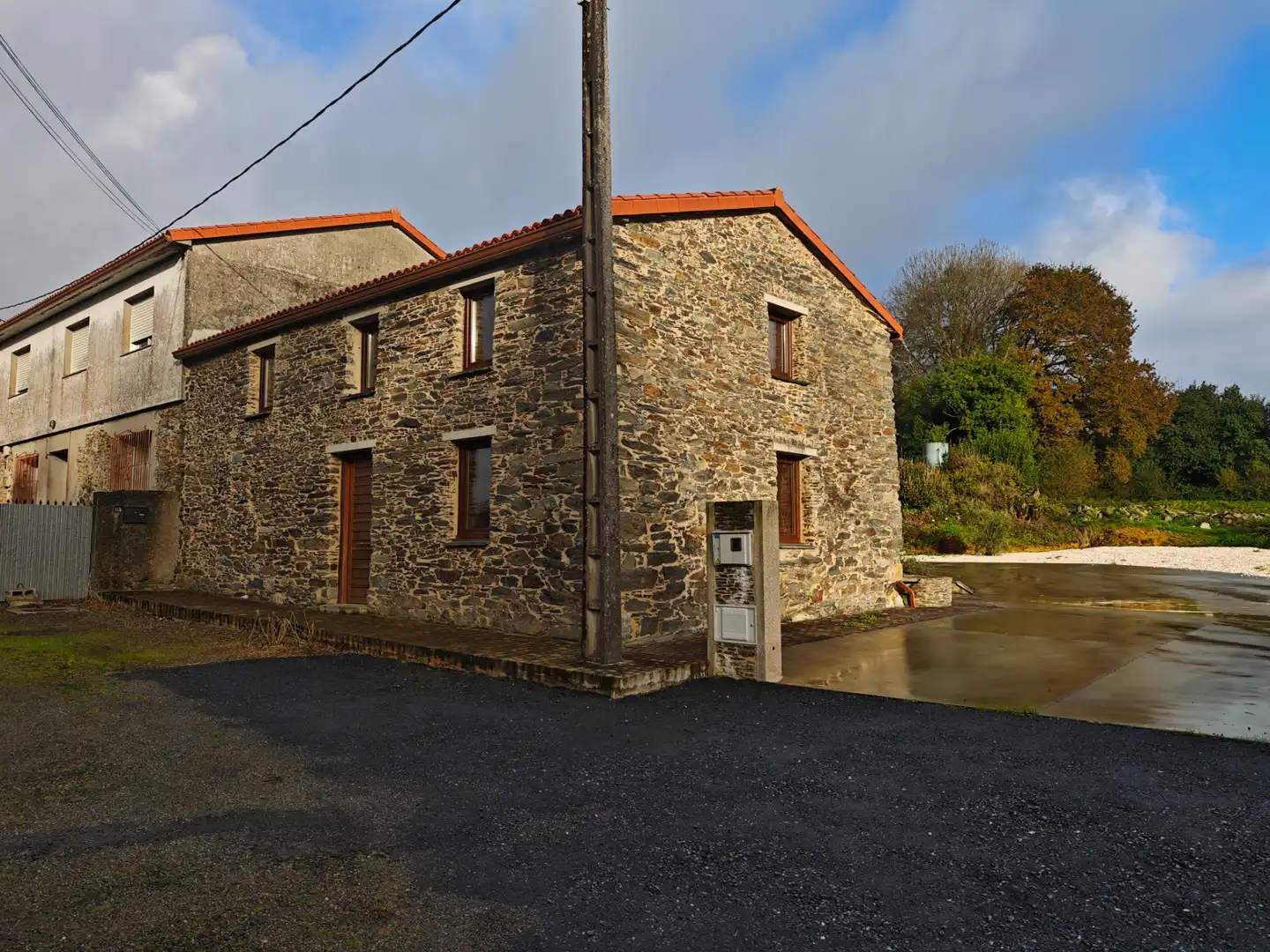 Exterior view of Houses for sale in Ordes  with Heating, Parquet flooring and Furnished