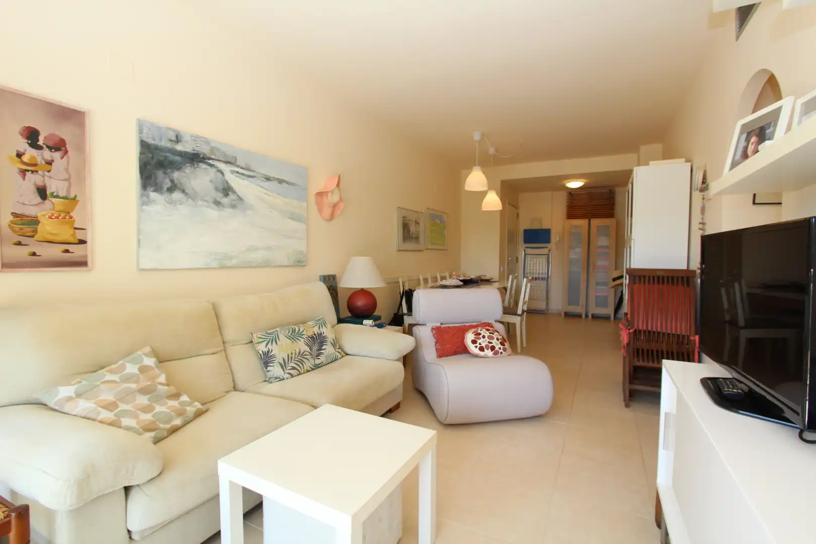 Living room of Flat for sale in Mont-roig del Camp  with Air Conditioner, Heating and Terrace