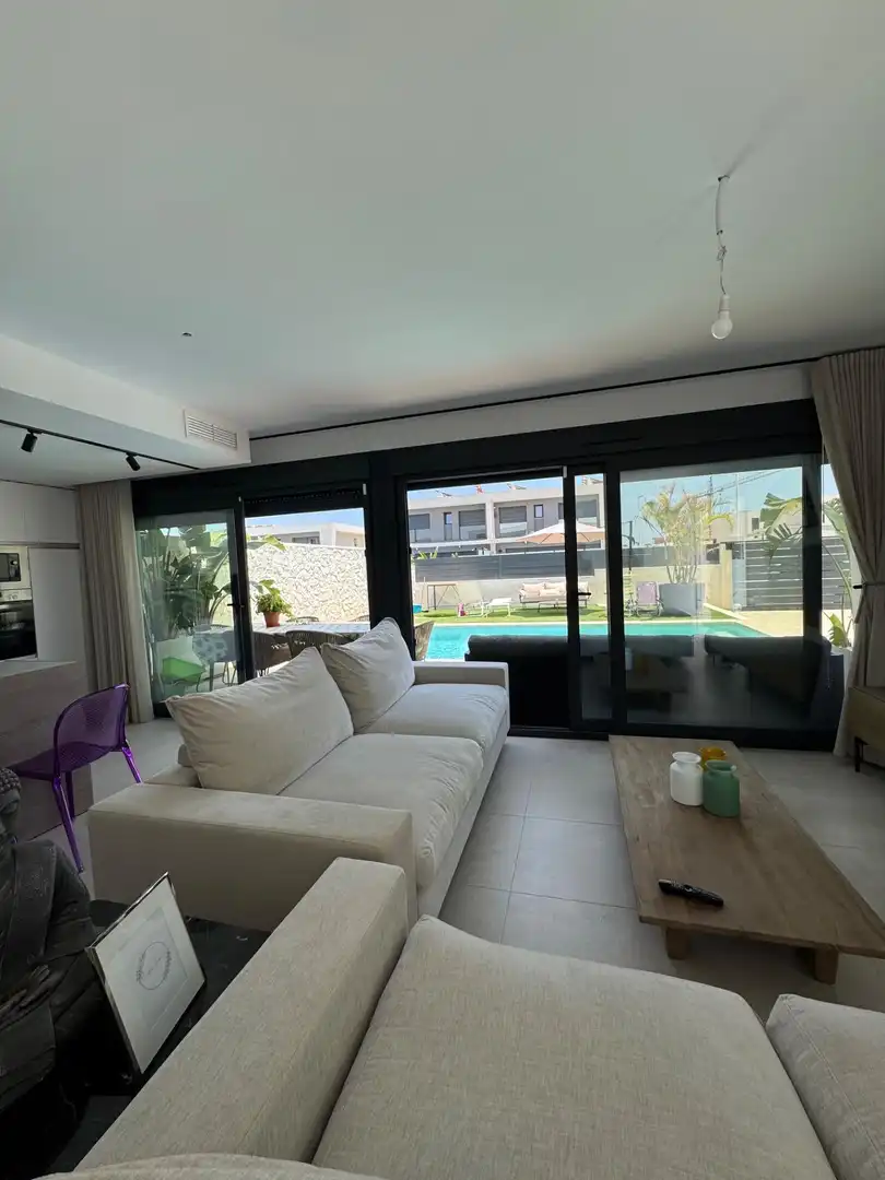 Living room of Houses for rent in Santa Pola  with Air Conditioner, Heating and Private garden