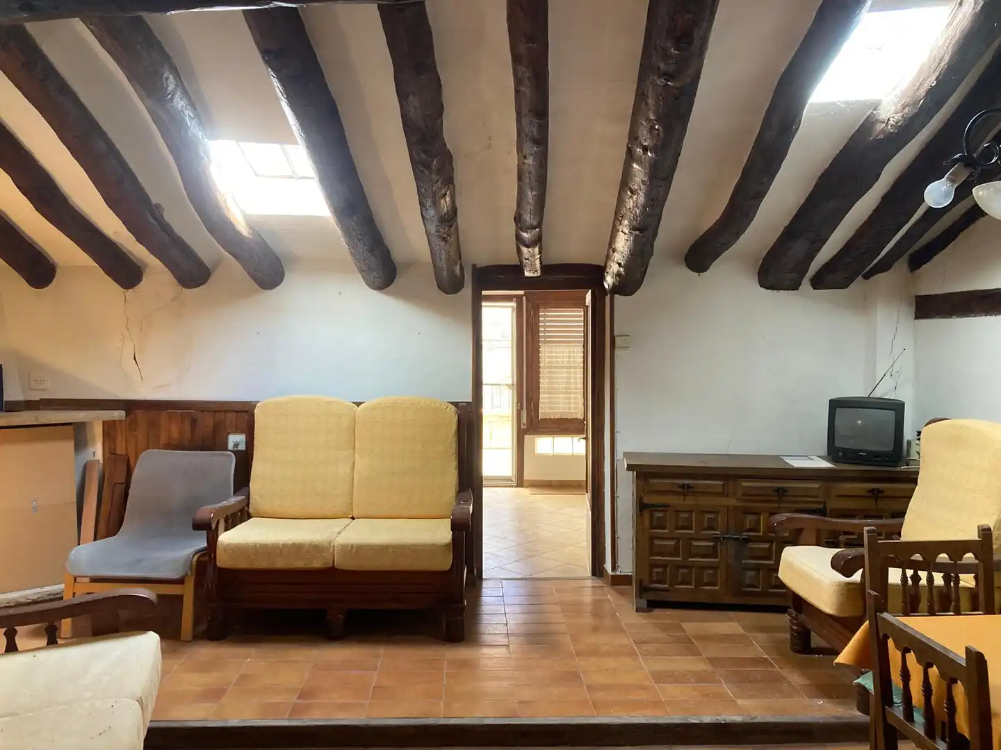 Sala de estar de Casa o chalet en venta en Valdealgorfa con Calefacción, Jardín privado y Terraza