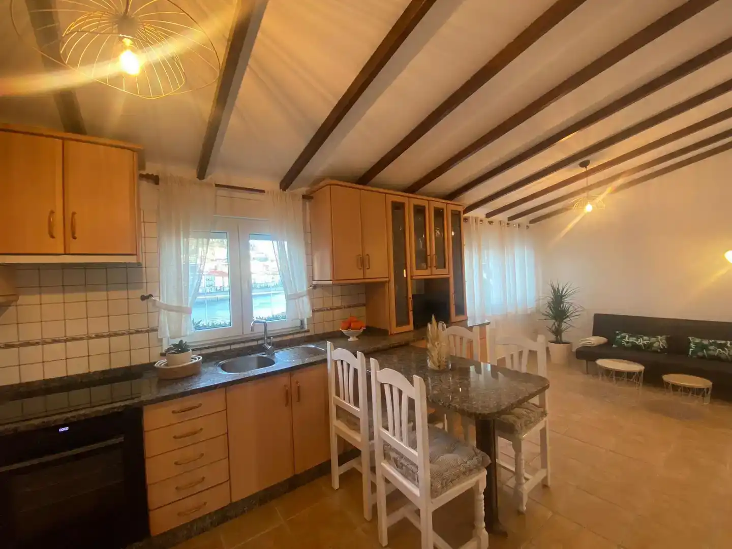 Küche von Wohnung zur Miete in Corcubión mit Möbliert