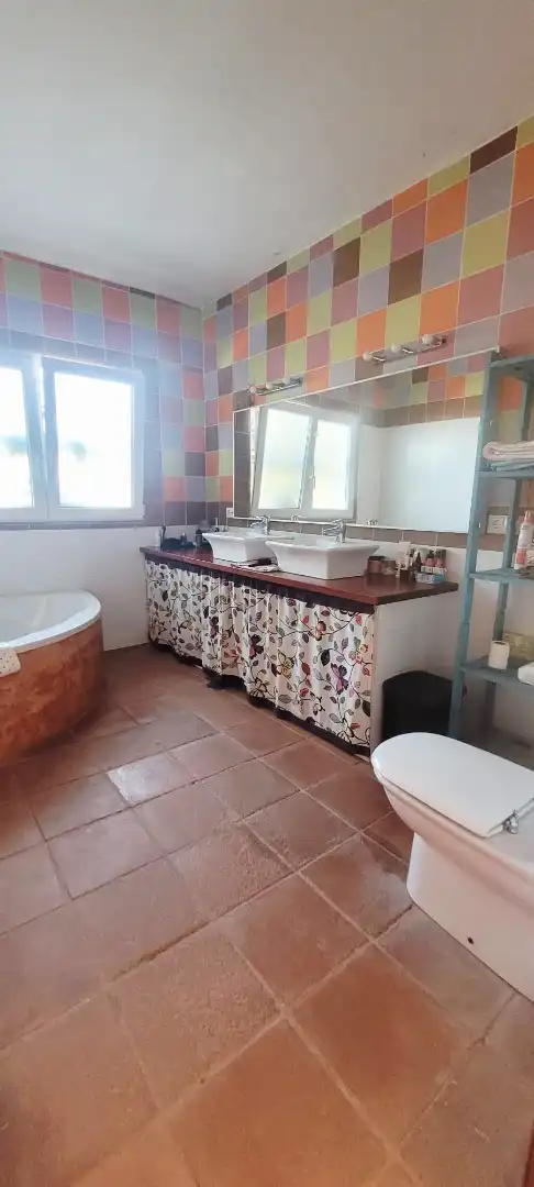 Badezimmer von Haus oder Chalet zum Verkauf in Tarifa mit Privatgarten, Möbliert und Ofen