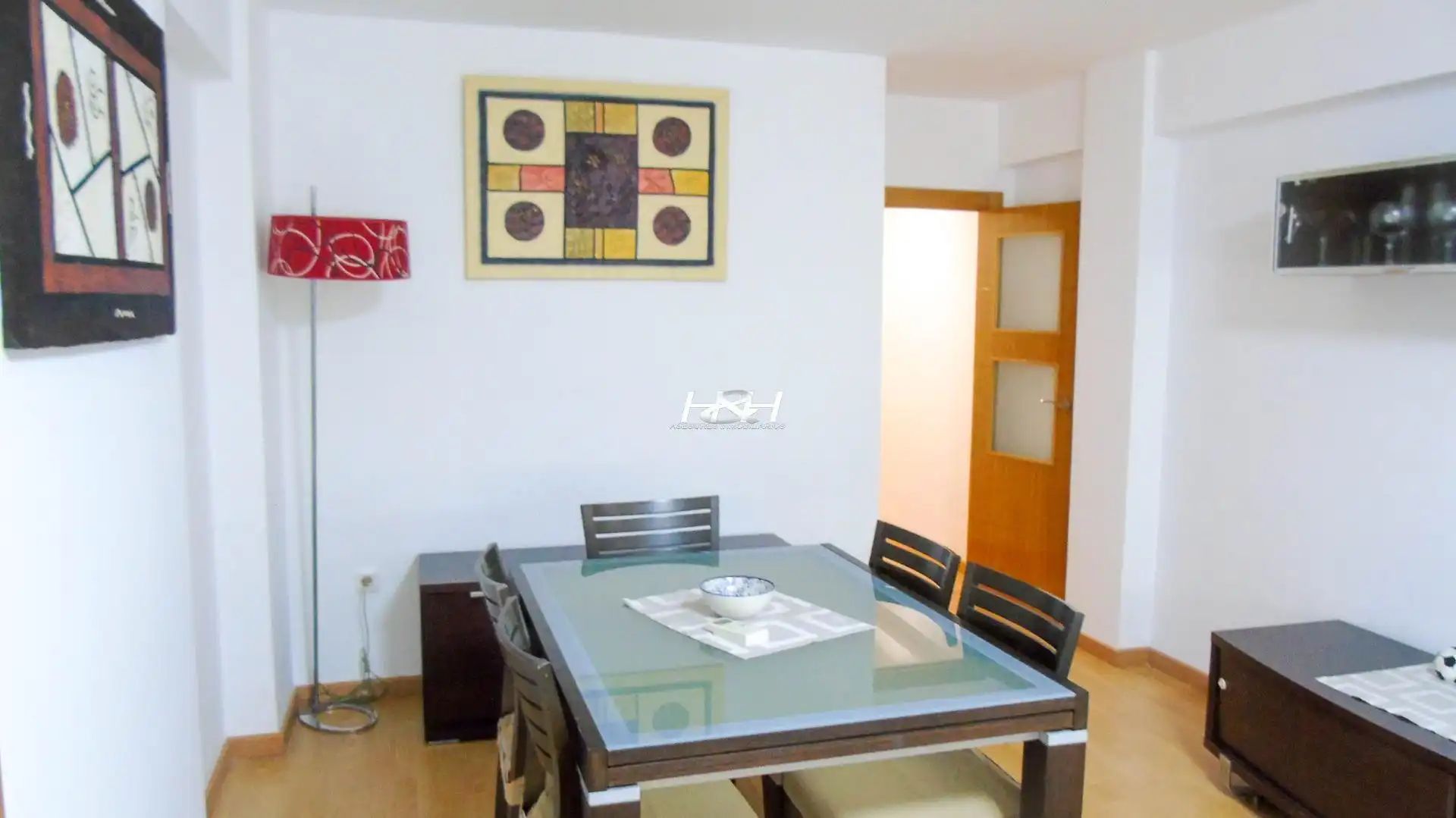 Dining room of Flat for rent in Burjassot  with Air Conditioner, Storage room and Furnished