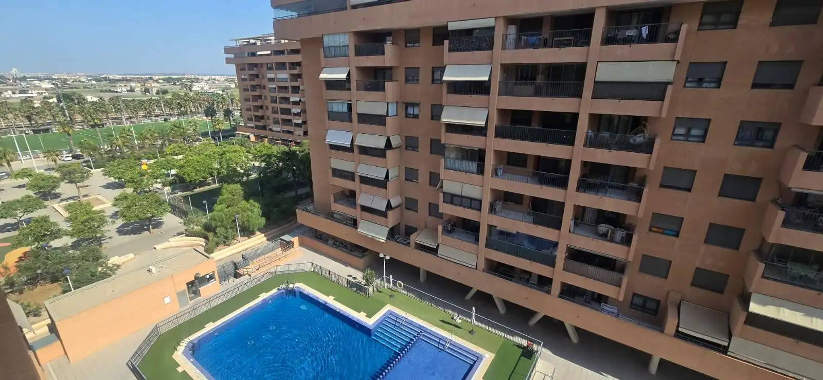 Piscina de Apartamento de alquiler en Alboraya con Aire acondicionado, Amueblado y Balcón