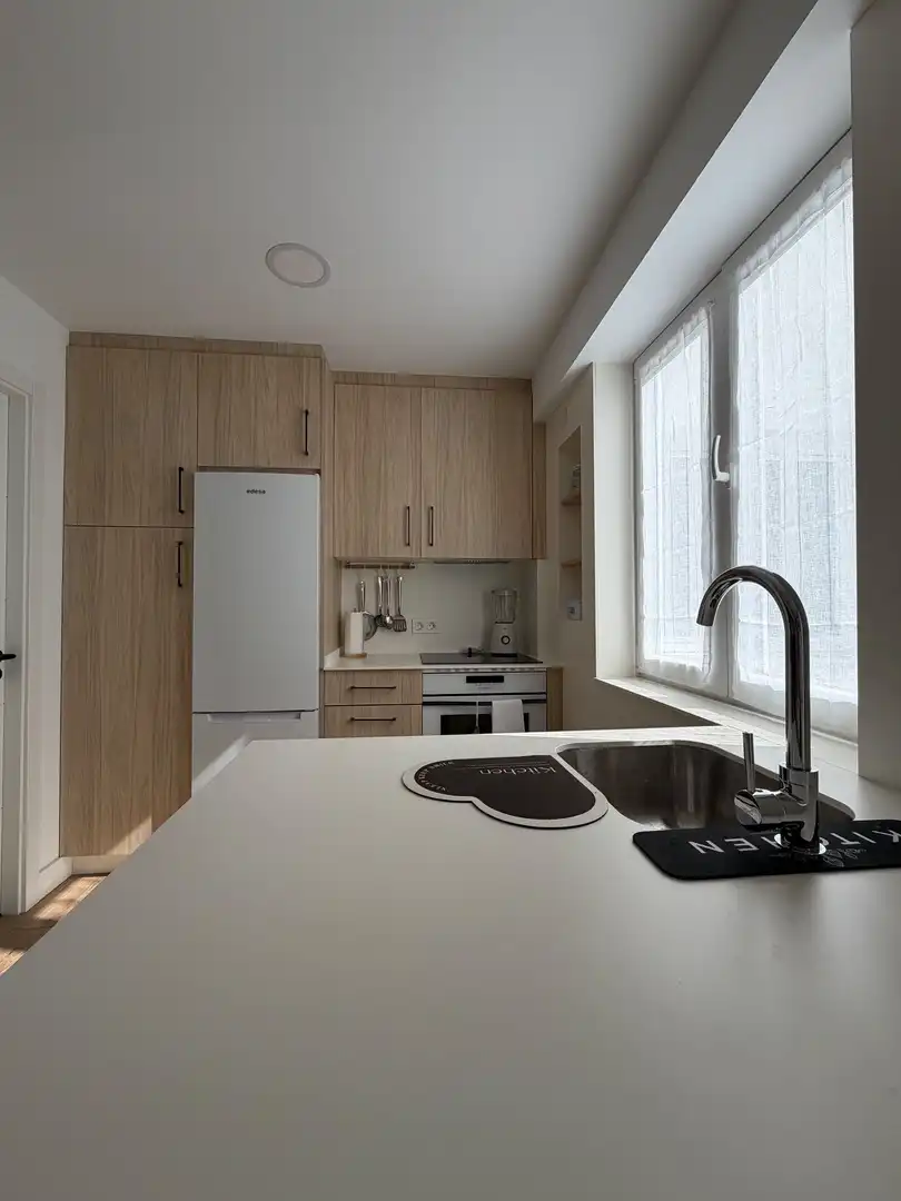 Cuina de Apartament de lloguer en Lugo amb Calefacció i Moblat