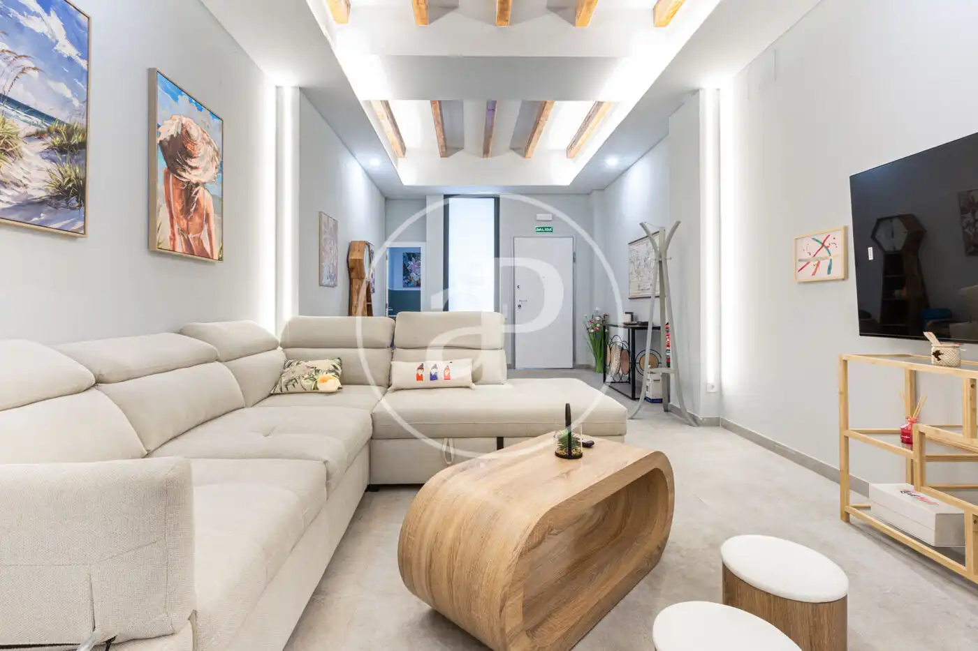 Sala d'estar de Dúplex en venda en Valencia amb Aire condicionat, Calefacció i Jardí privat