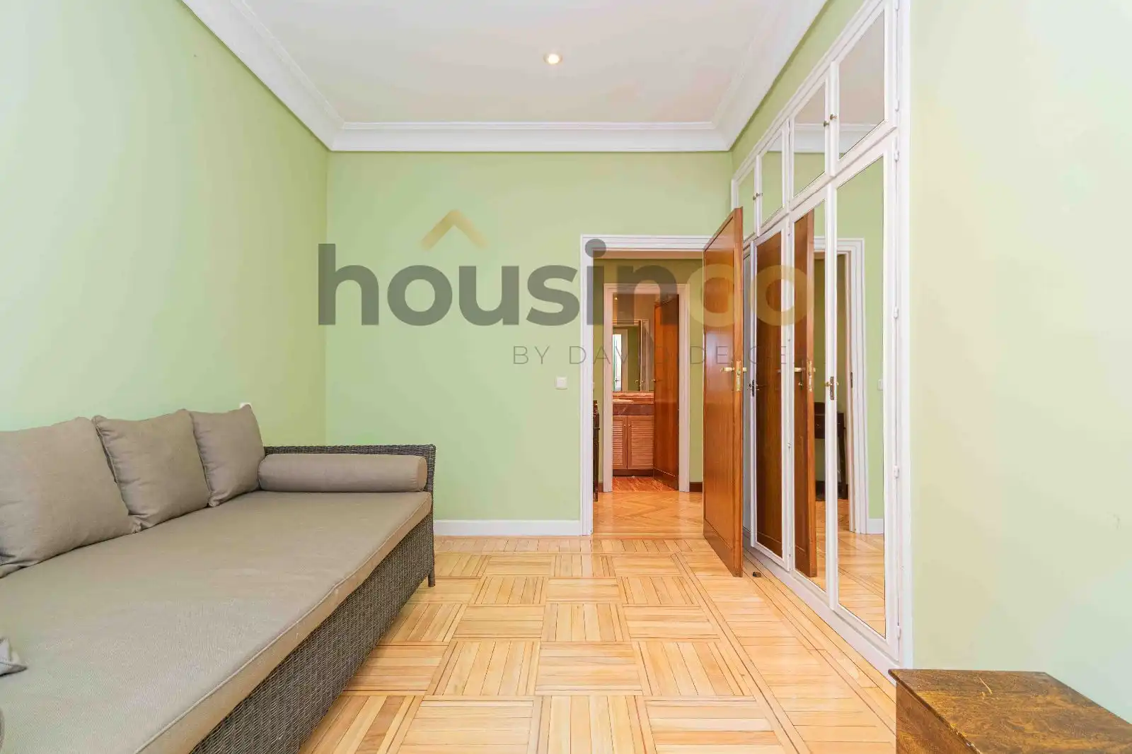 Wohnzimmer von Wohnung zur Miete in Madrid mit Heizung und Terrasse