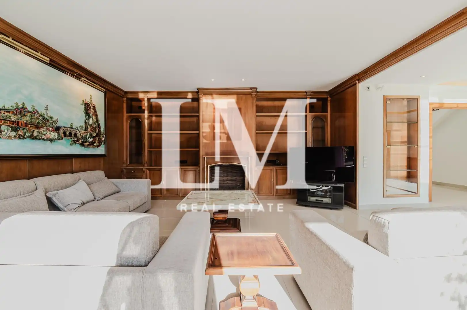 Living room of Houses for rent in Argentona  with Air Conditioner, Private garden and Terrace