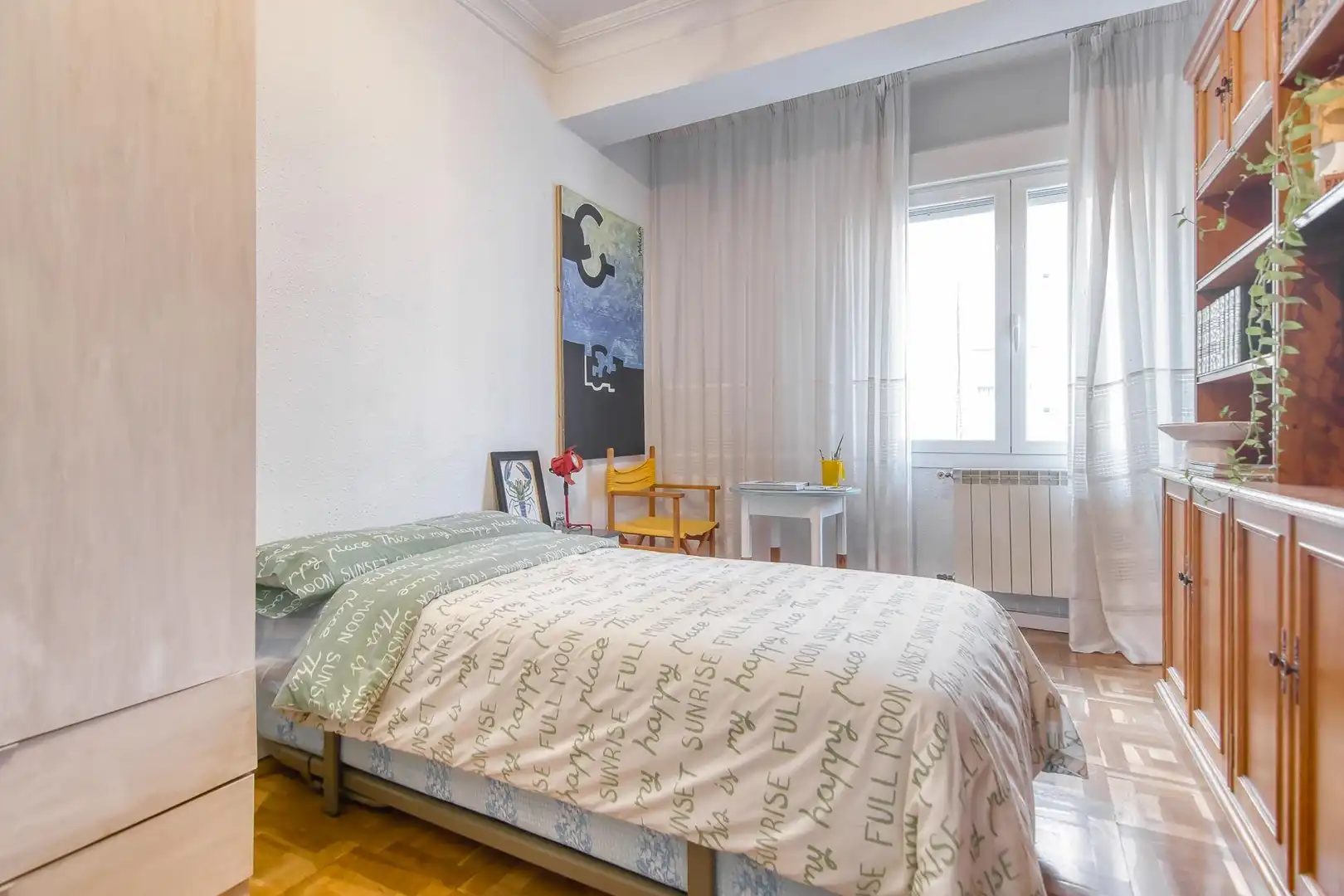 Bedroom of Flat for sale in  Pamplona / Iruña  with Heating, Storage room and Balcony