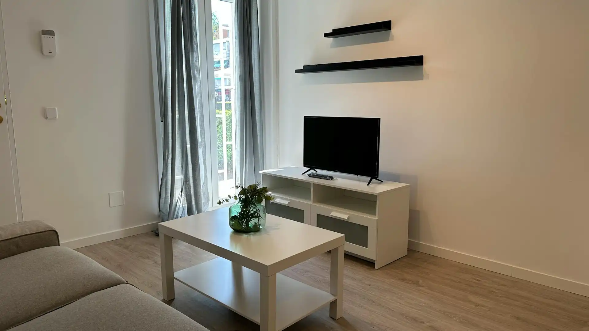 Sala de estar de Piso de alquiler en  Madrid Capital con Calefacción, Amueblado y Lavadora