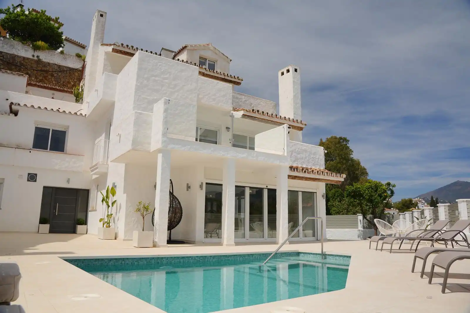 Exterior view of Houses for rent in Marbella  with Private garden, Terrace and Swimming Pool