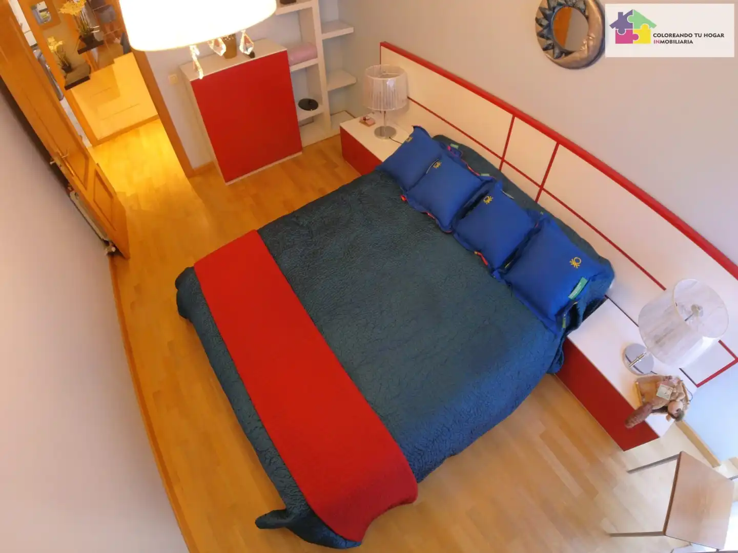 Schlafzimmer von Wohnung zur Miete in León Capital  mit Heizung, Parkett und Terrasse