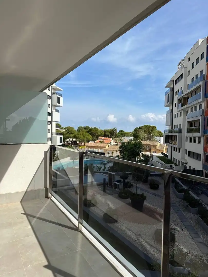 Terrace of Flat for sale in Orihuela  with Air Conditioner, Swimming Pool and Furnished
