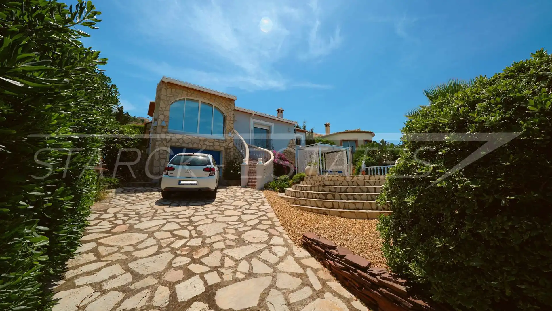 Exterior view of Houses for sale in El Ràfol d'Almúnia  with Air Conditioner, Private garden and Swimming Pool