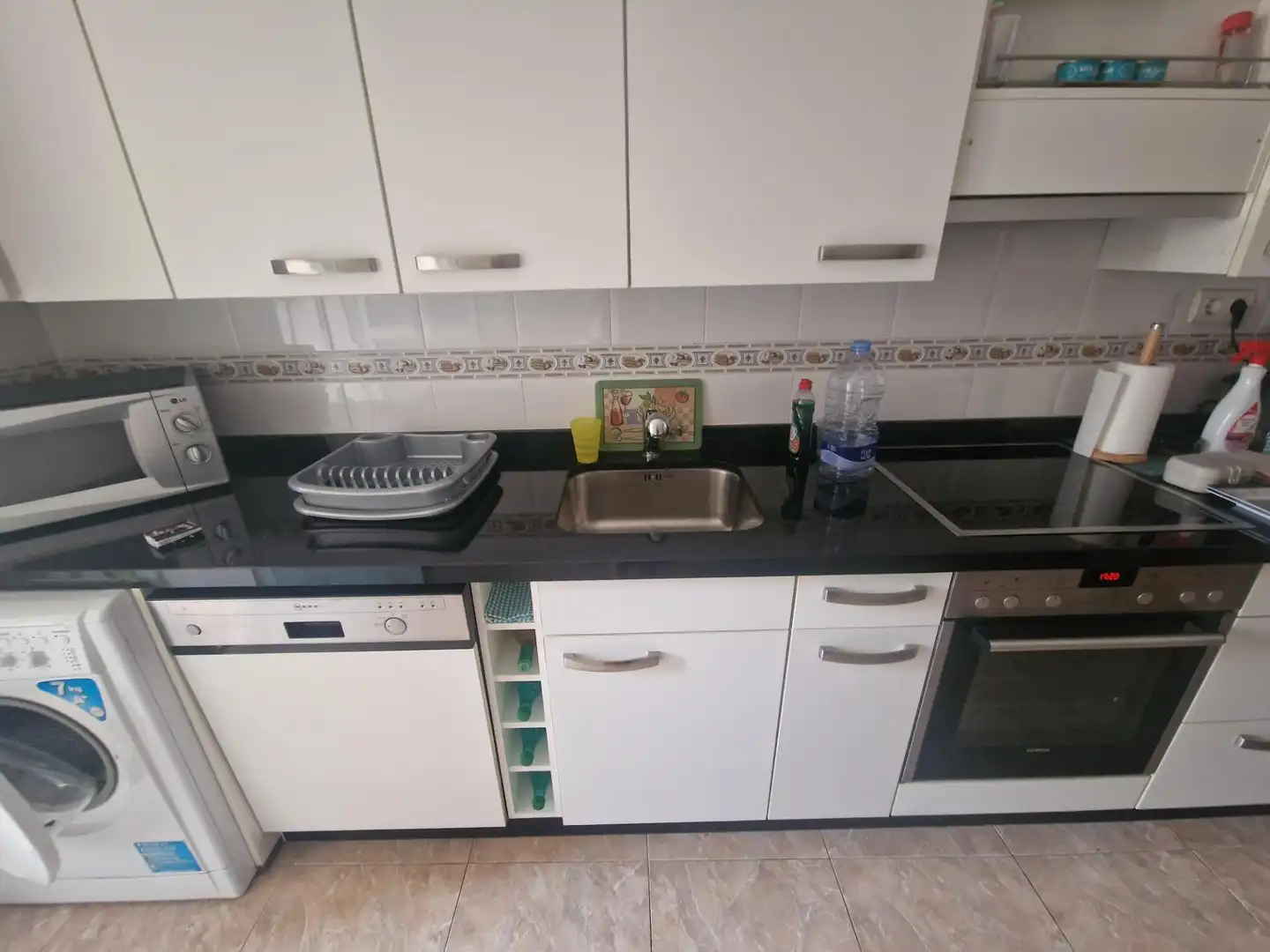 Kitchen of Flat for sale in Águilas  with Air Conditioner, Furnished and Balcony