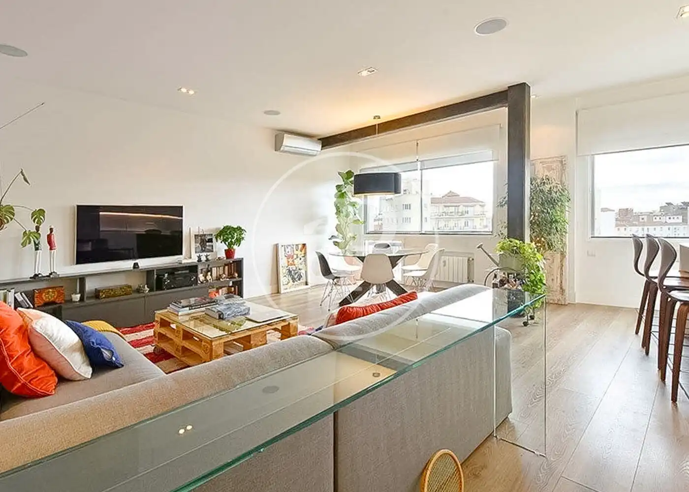 Sala de estar de Piso de alquiler en Madrid con Aire acondicionado y Calefacción