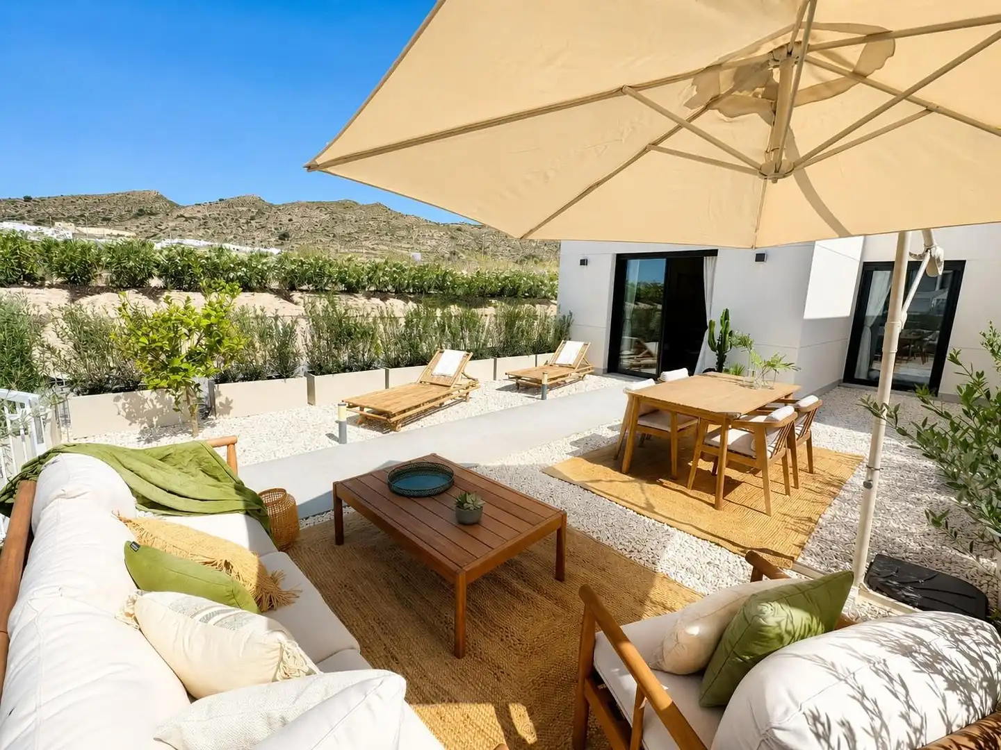 Terraza de Casa adosada en venta en Murcia con Aire acondicionado, Calefacción y Jardín privado