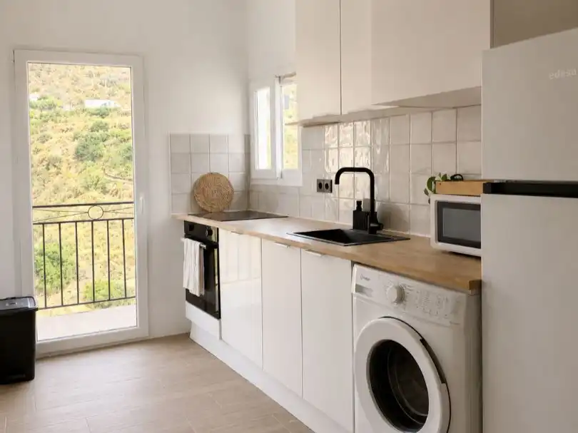 Kitchen of Flat for rent in Torrox  with Air Conditioner, Furnished and Balcony