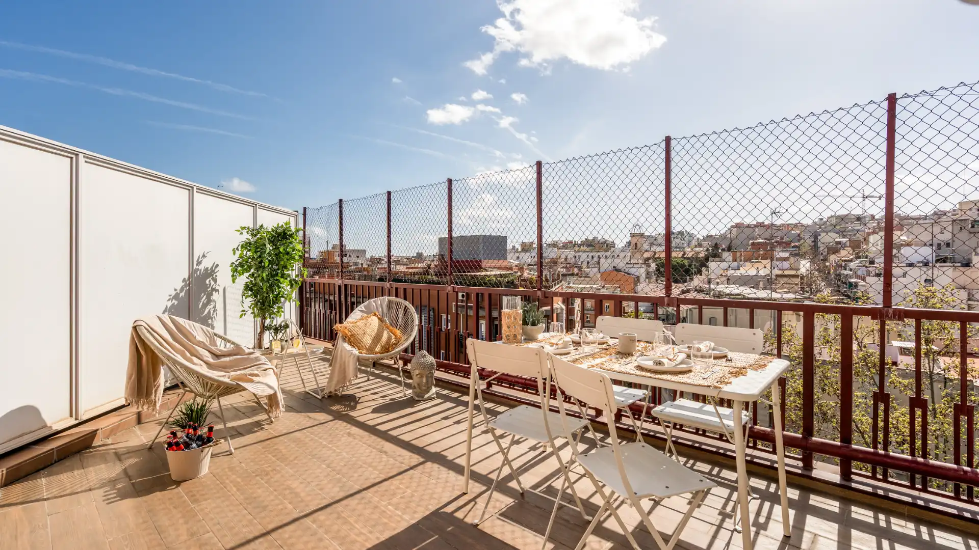 Terraza de Ático en venta en  Barcelona Capital con Aire acondicionado, Calefacción y Parquet