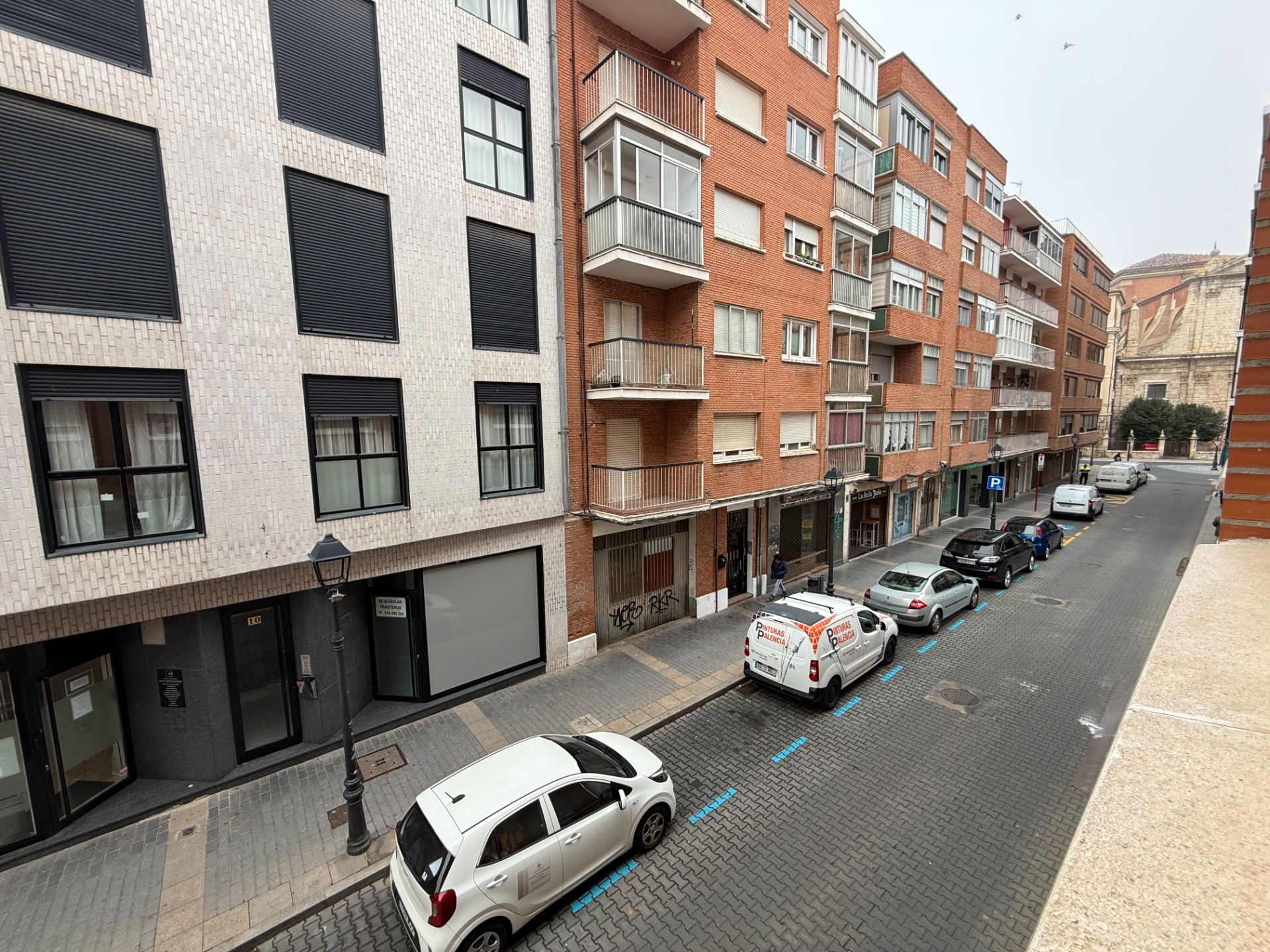 Exterior view of Flat to rent in Palencia Capital  with Heating, Parquet flooring and Furnished
