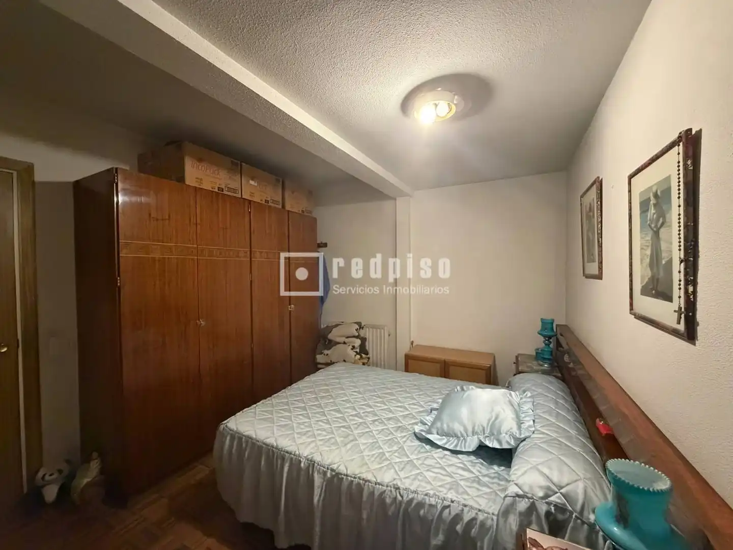 Bedroom of Flat for sale in Madrid  with Heating, Private garden and Parquet flooring