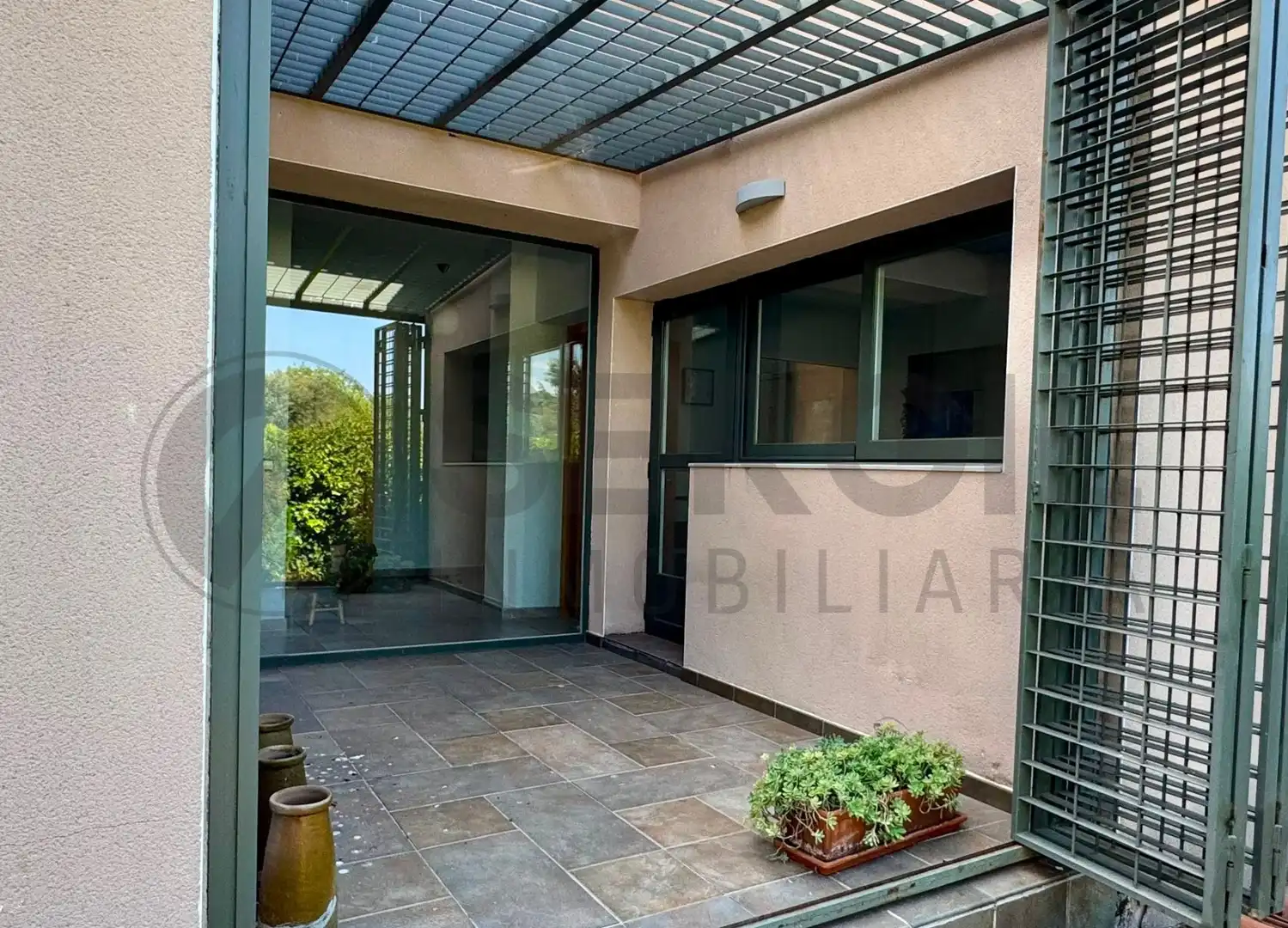 Terrassa de Casa o xalet en venda en Navas de Riofrío amb Calefacció, Jardí privat i Traster