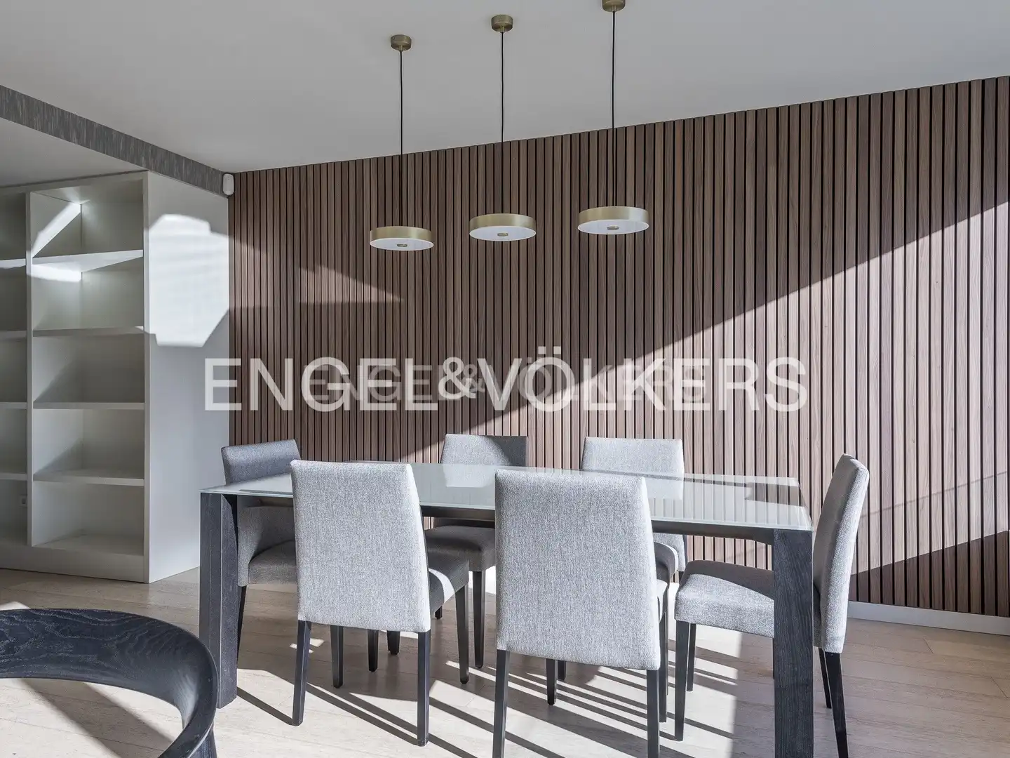 Dining room of Flat for rent in Barcelona  with Air Conditioner, Heating and Parquet flooring