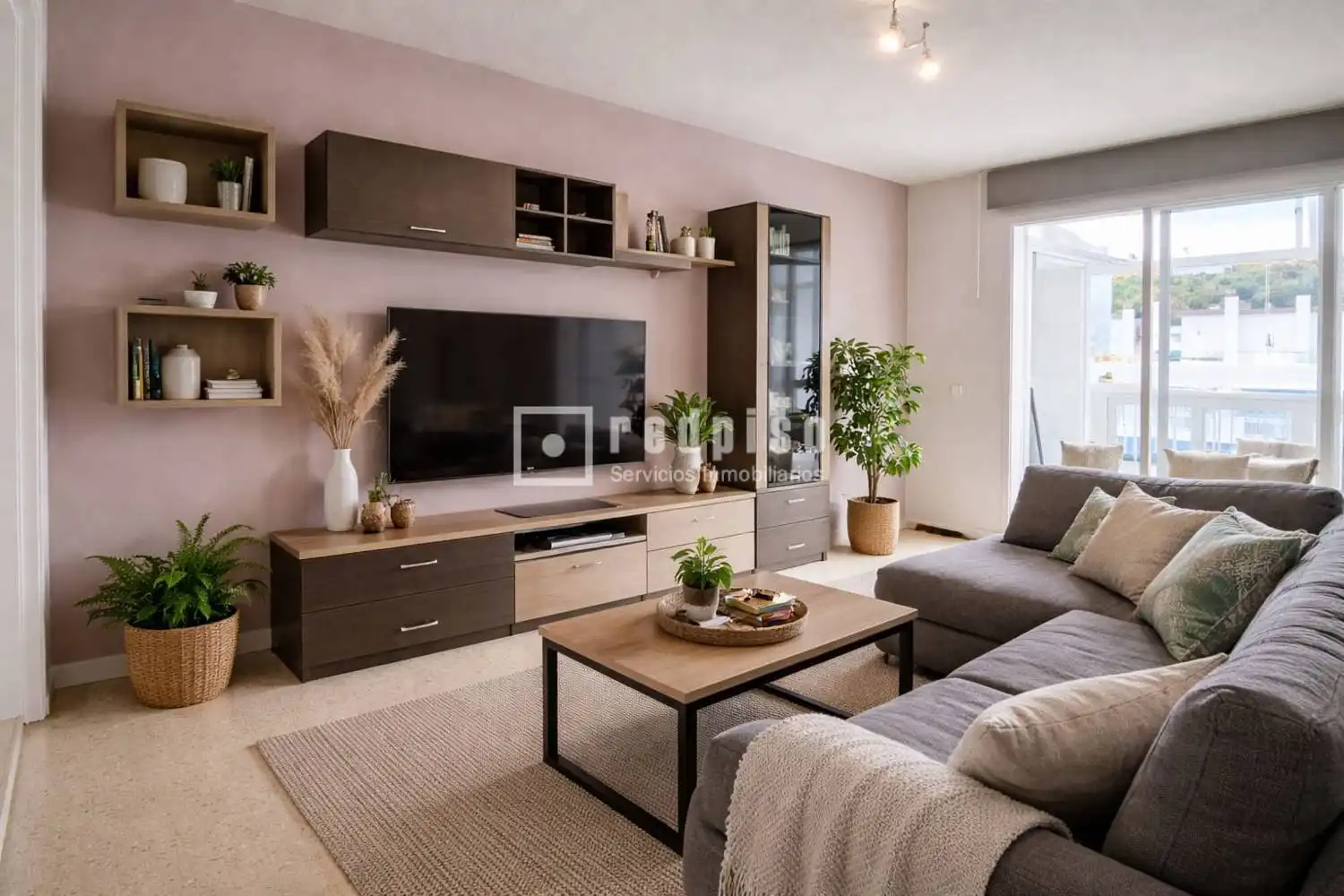 Sala de estar de Piso en venta en Rincón de la Victoria con Aire acondicionado y Terraza