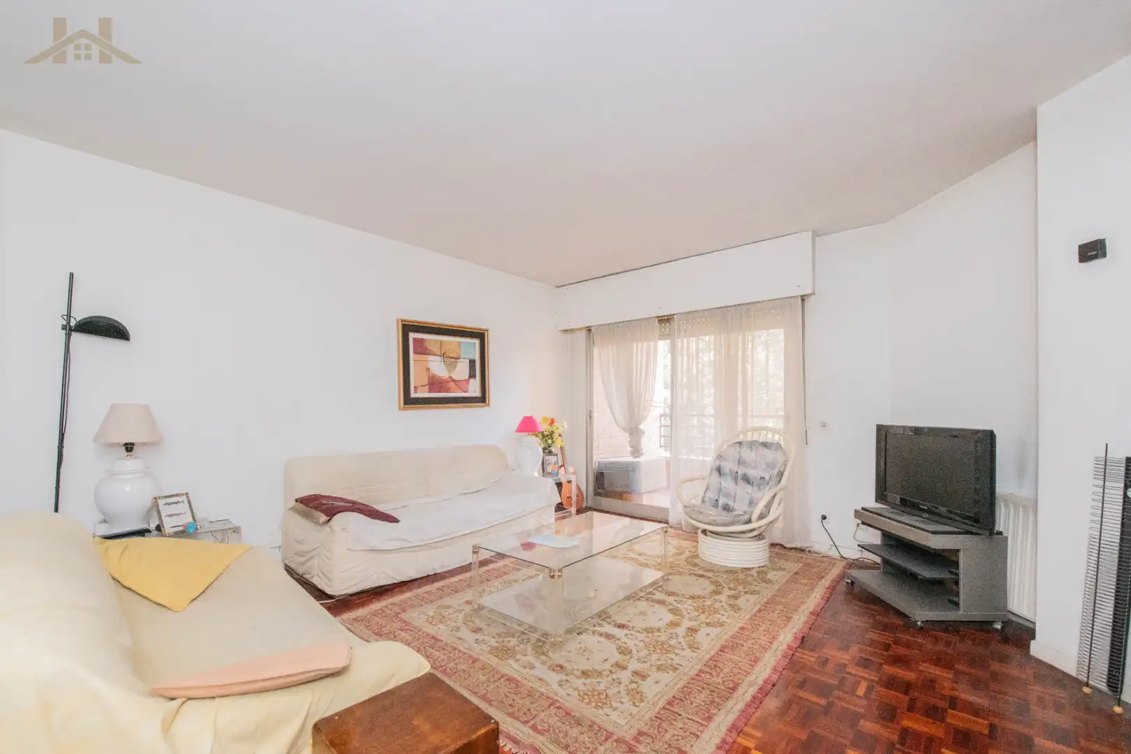 Sala de estar de Piso en venta en Madrid con Calefacción, Parquet y Terraza