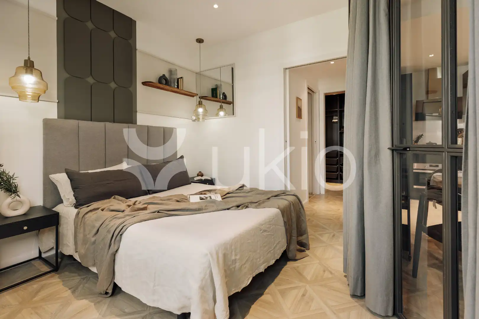 Bedroom of Apartments for rent in  Barcelona Capital  with Air Conditioner, Heating and Furnished