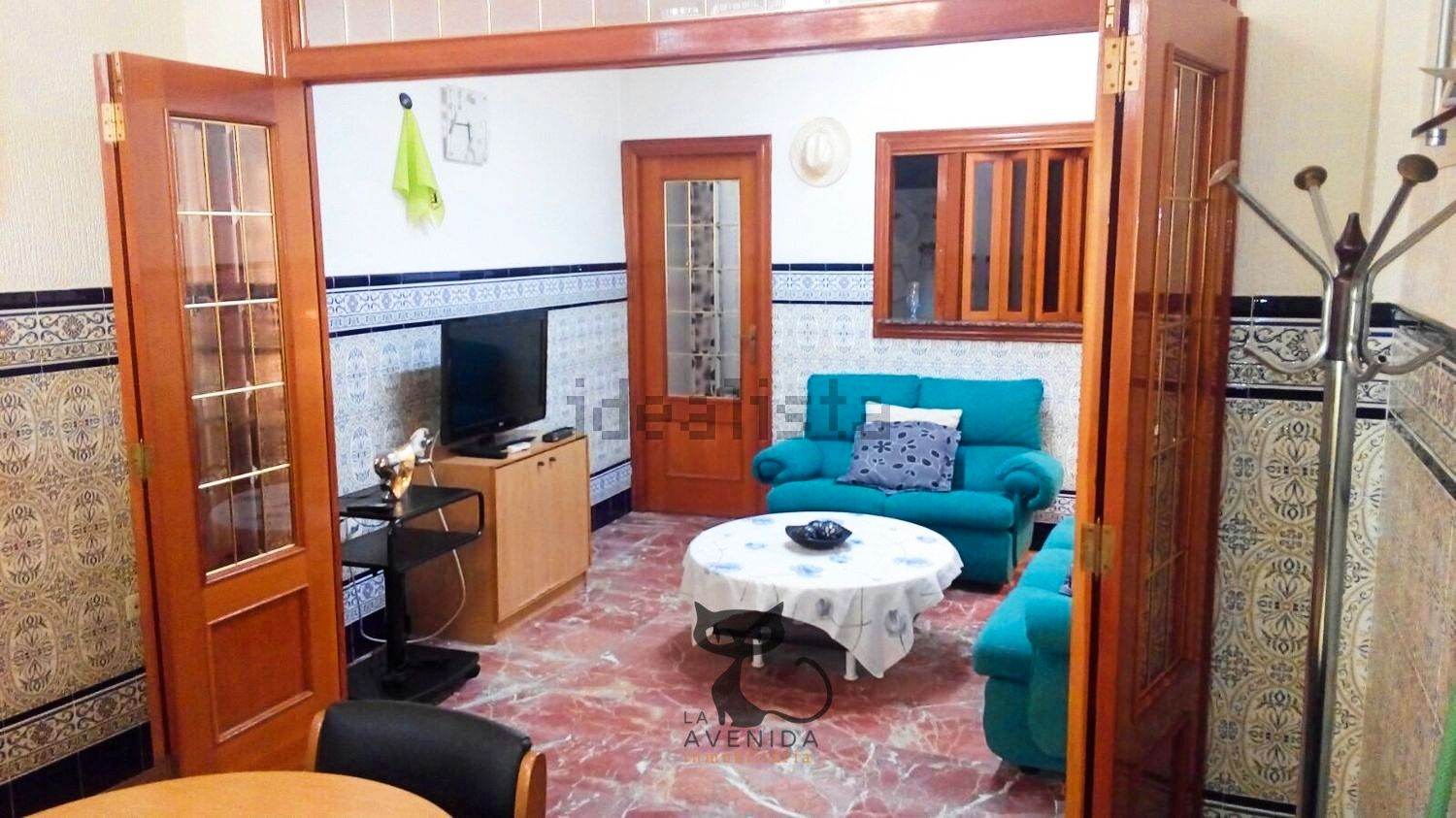 Sala de estar de Casa adosada en venta en Alcàsser con Amueblado