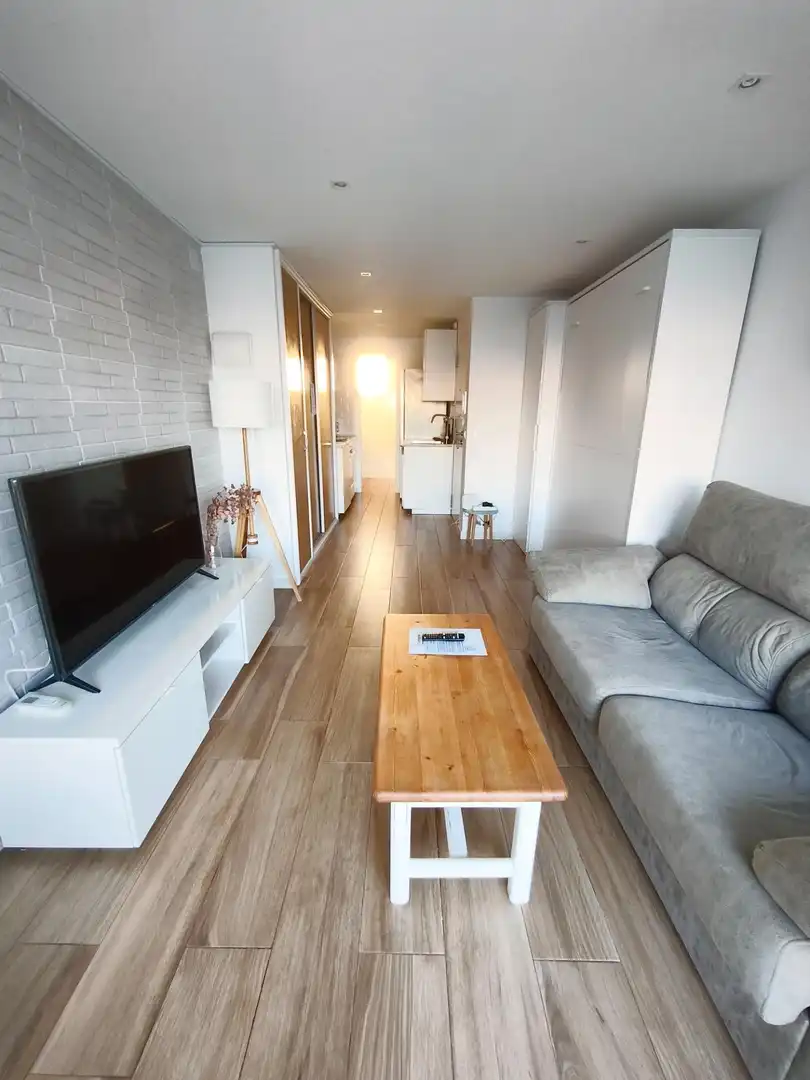 Sala de estar de Apartamento en venta en Alicante / Alacant con Piscina comunitaria