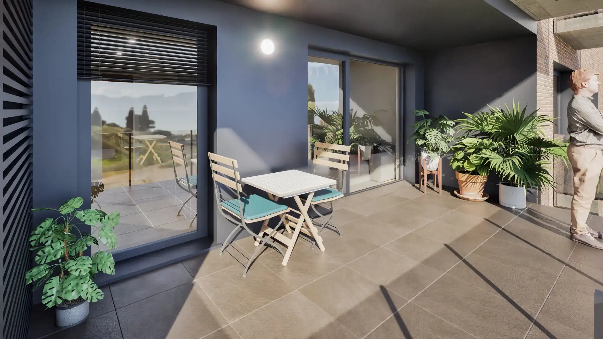 Terrasse von Wohnung zum Verkauf in Sant Fruitós de Bages mit Klimaanlage, Heizung und Parkett