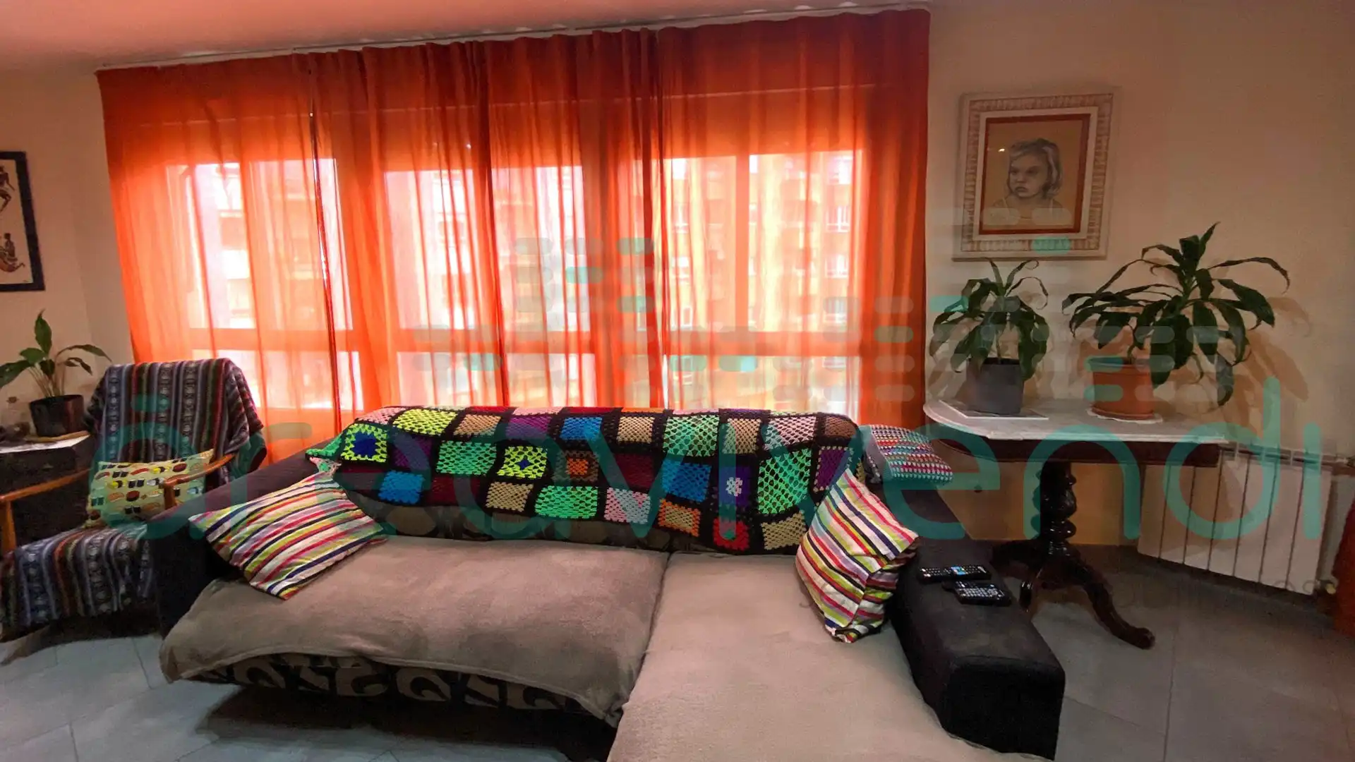 Living room of Flat for sale in Castellón de la Plana / Castelló de la Plana  with Air Conditioner and Balcony