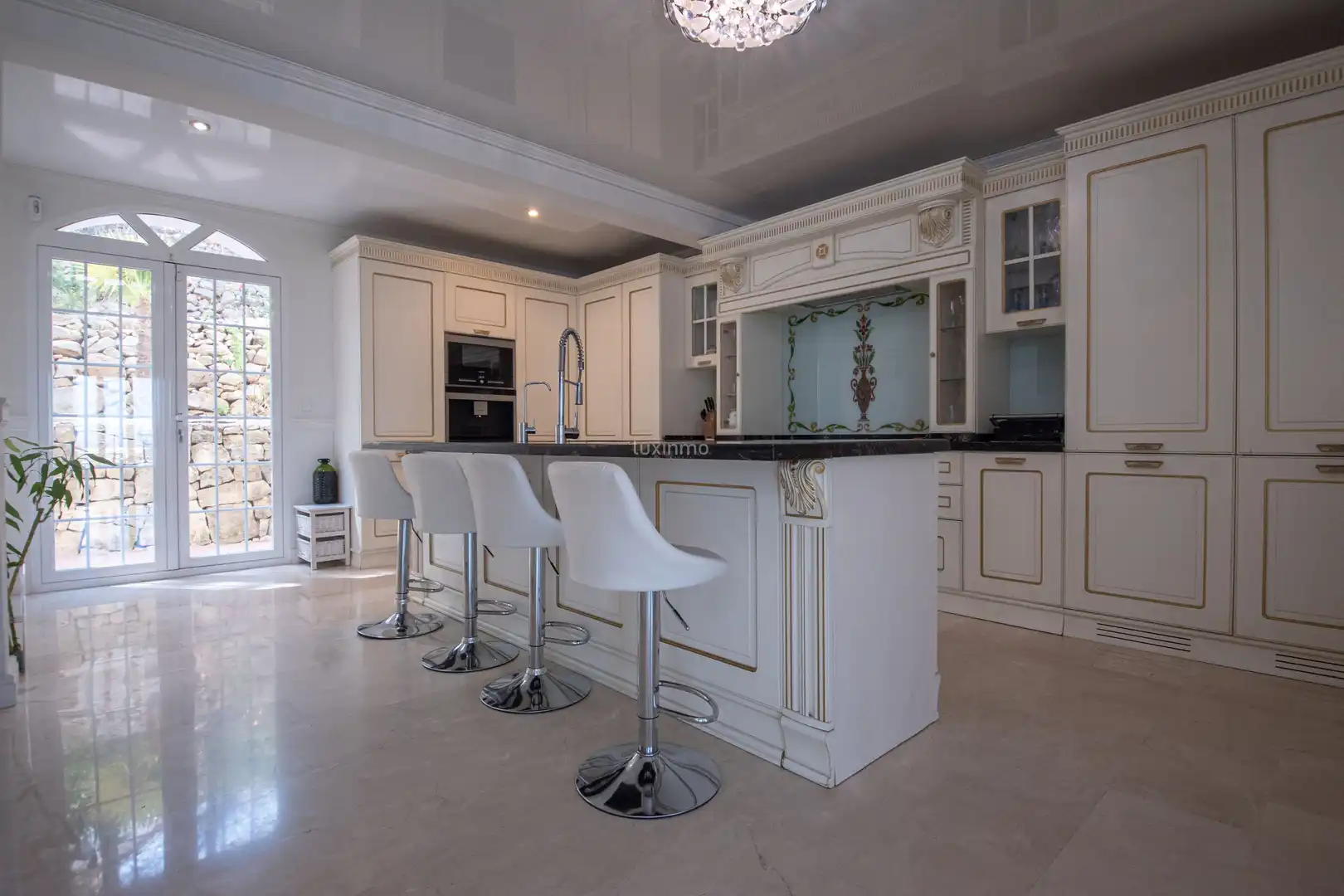Cocina de Casa o chalet en venta en Pedreguer con Aire acondicionado, Jardín privado y Terraza