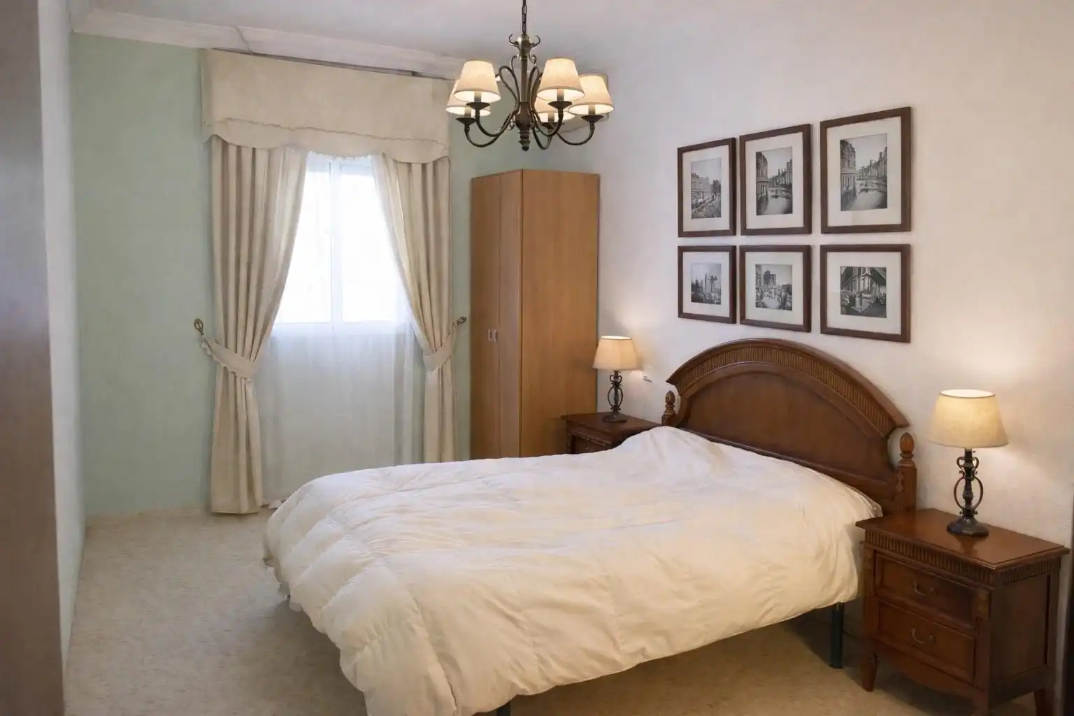 Bedroom of Flat for sale in Fuente de Cantos  with Air Conditioner, Furnished and Balcony