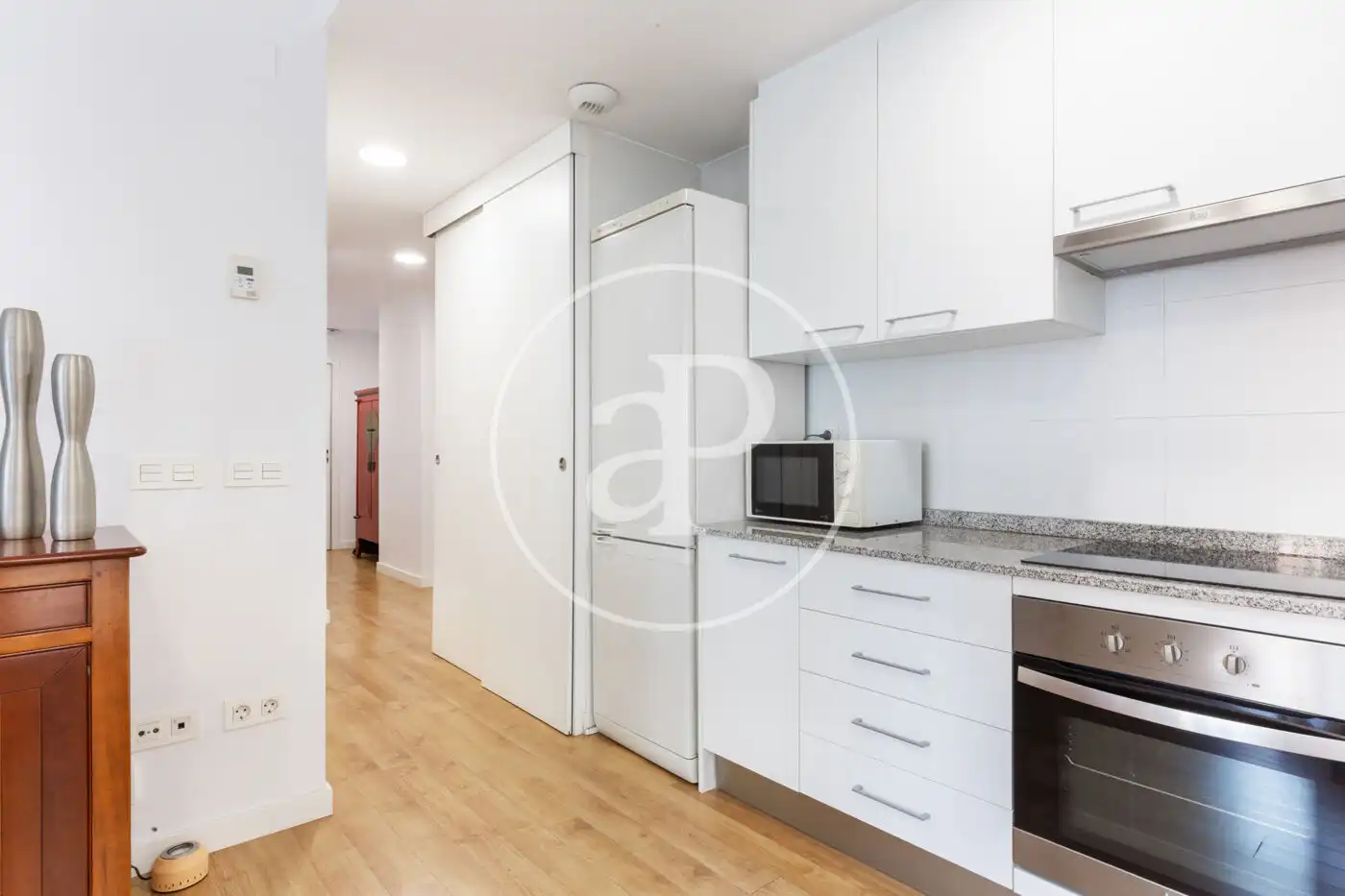 Kitchen of Flat for rent in Valencia  with Air Conditioner, Heating and Furnished