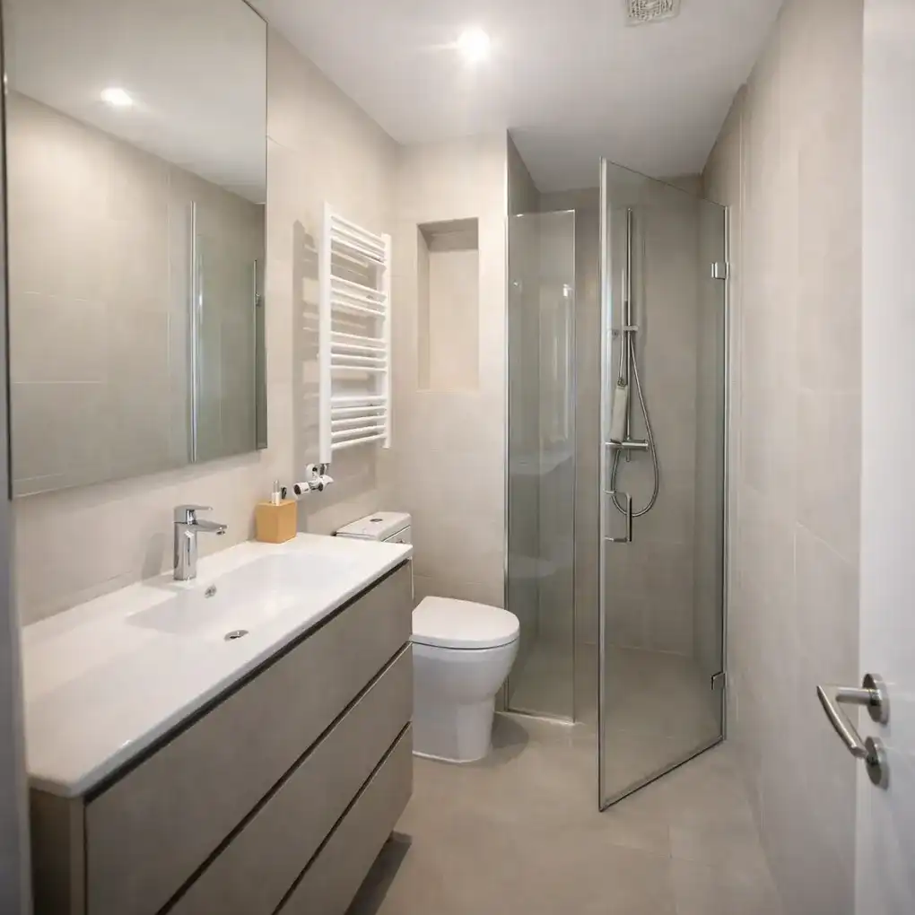 Badezimmer von Wohnung zum Verkauf in Vitoria - Gasteiz mit Heizung und Terrasse