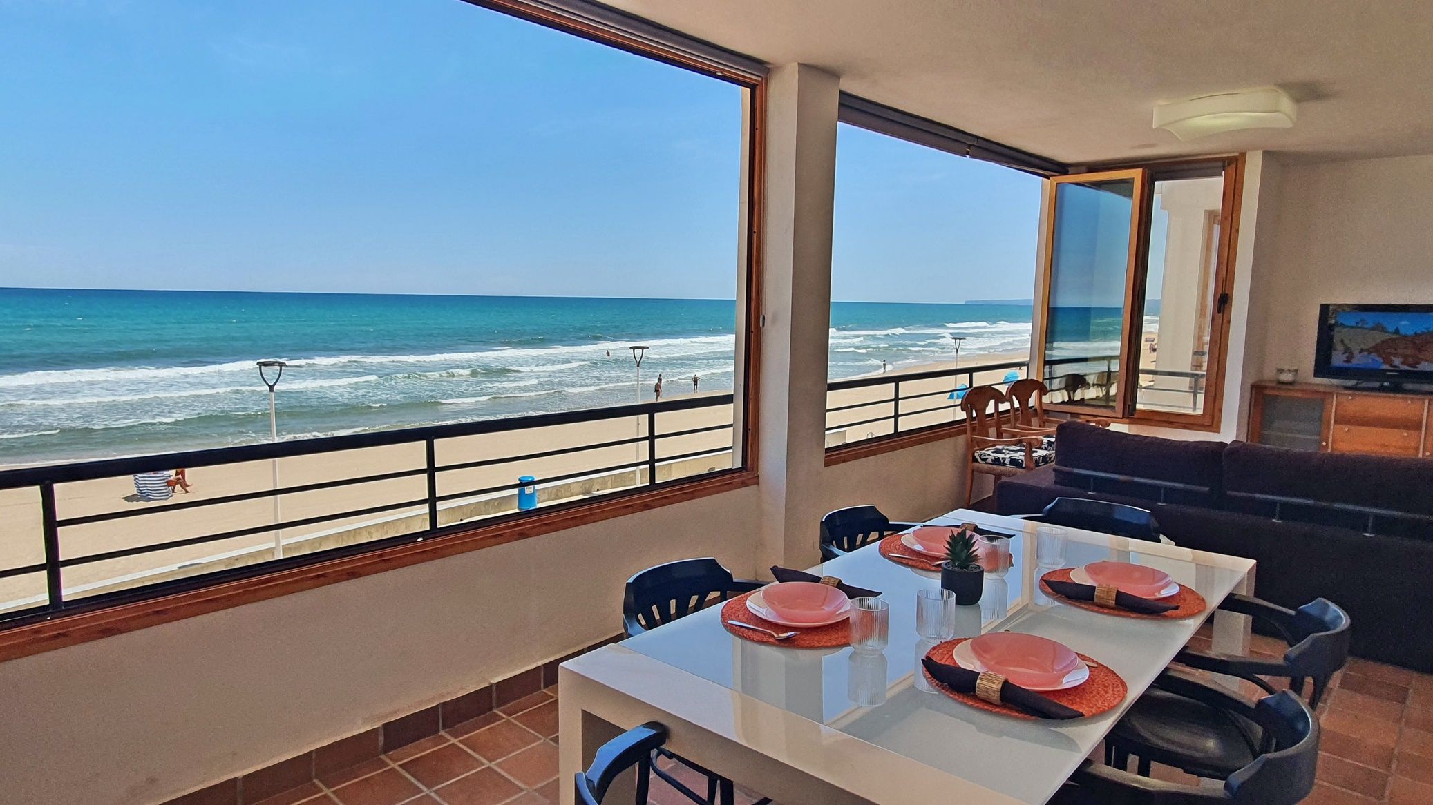 Dining room of Apartment to rent in Miramar  with Air Conditioner, Terrace and Furnished