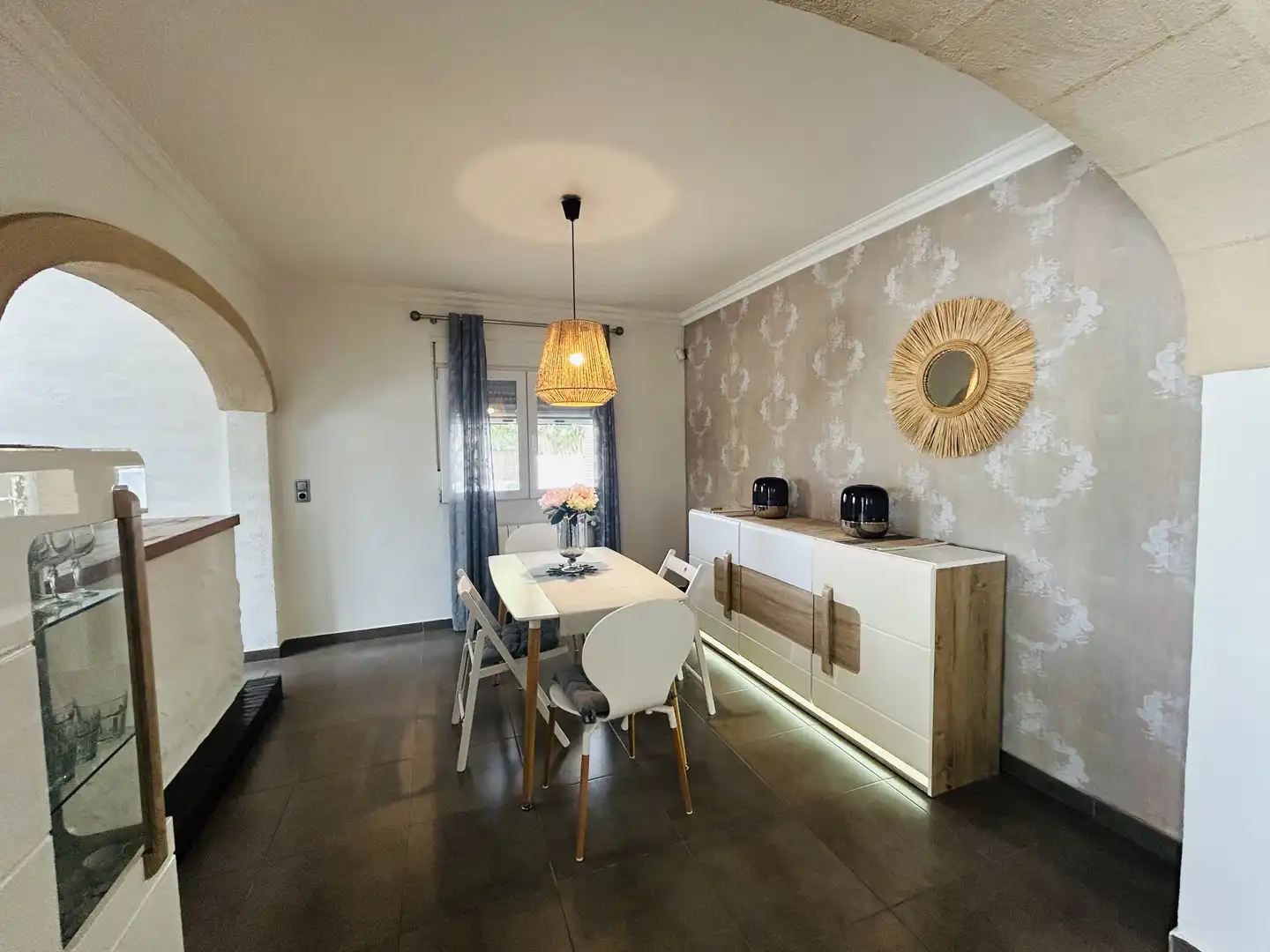 Comedor de Casa o chalet de alquiler en Jávea / Xàbia con Aire acondicionado, Calefacción y Jardín privado