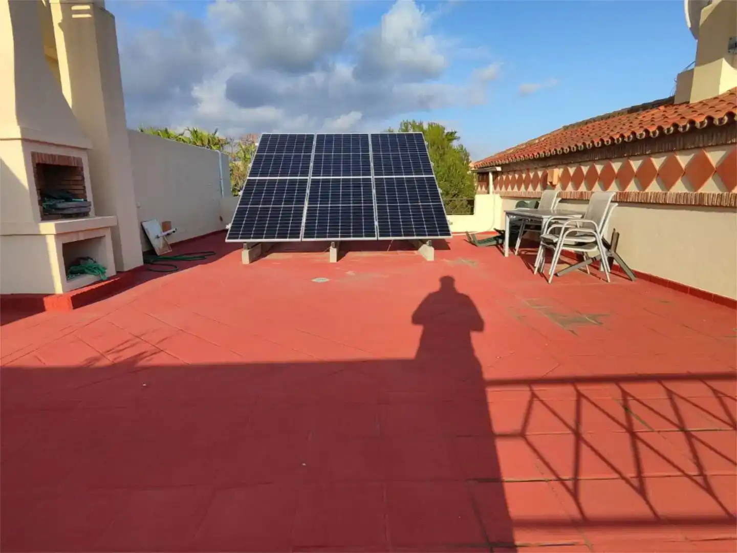 Terrace of Flat for sale in Estepona  with Air Conditioner and Swimming Pool