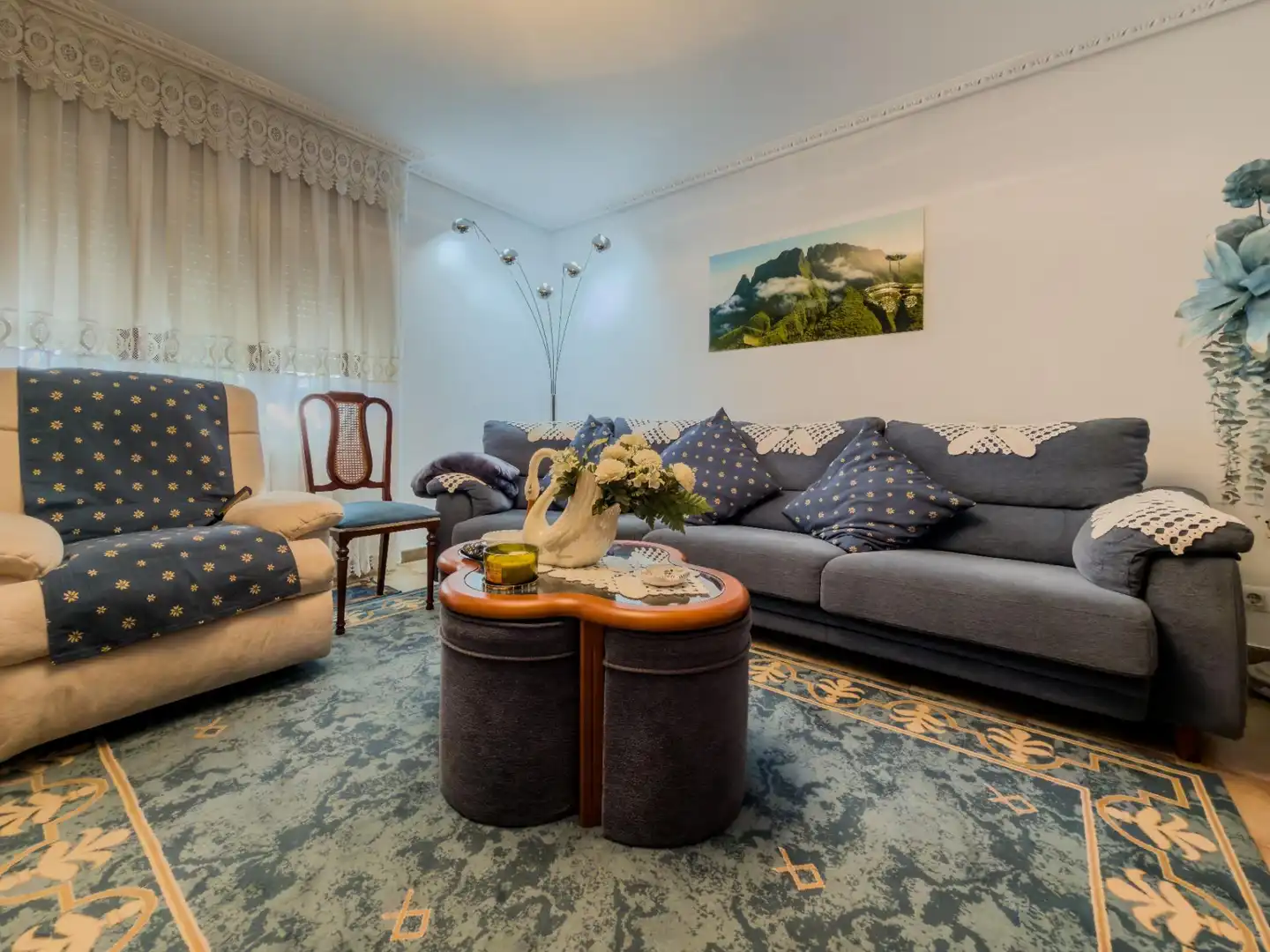 Sala d'estar de Casa o xalet en venda en Suances amb Calefacció, Jardí privat i Terrassa